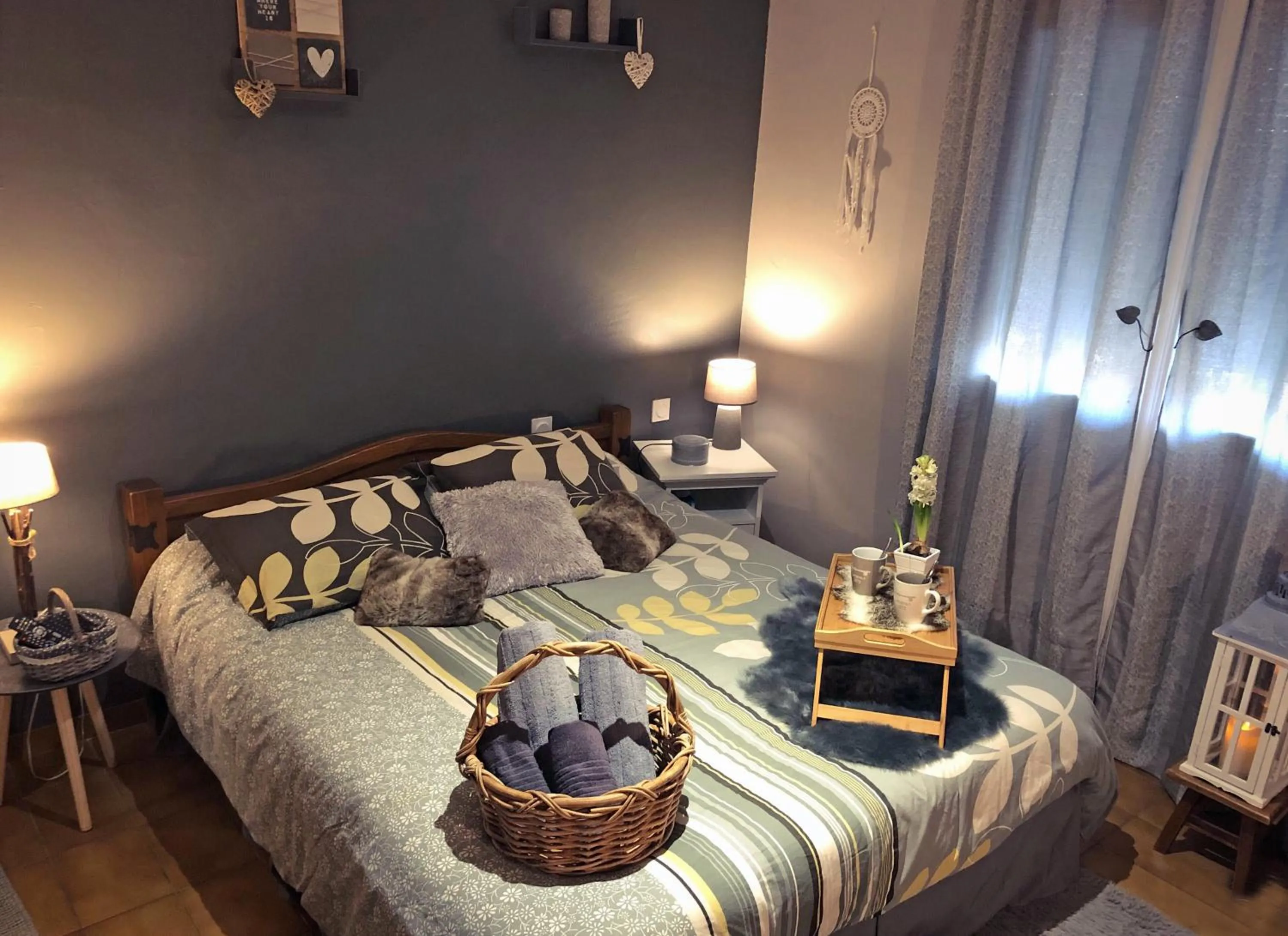 Bed in Chambre d'hôtes L'intemporelle