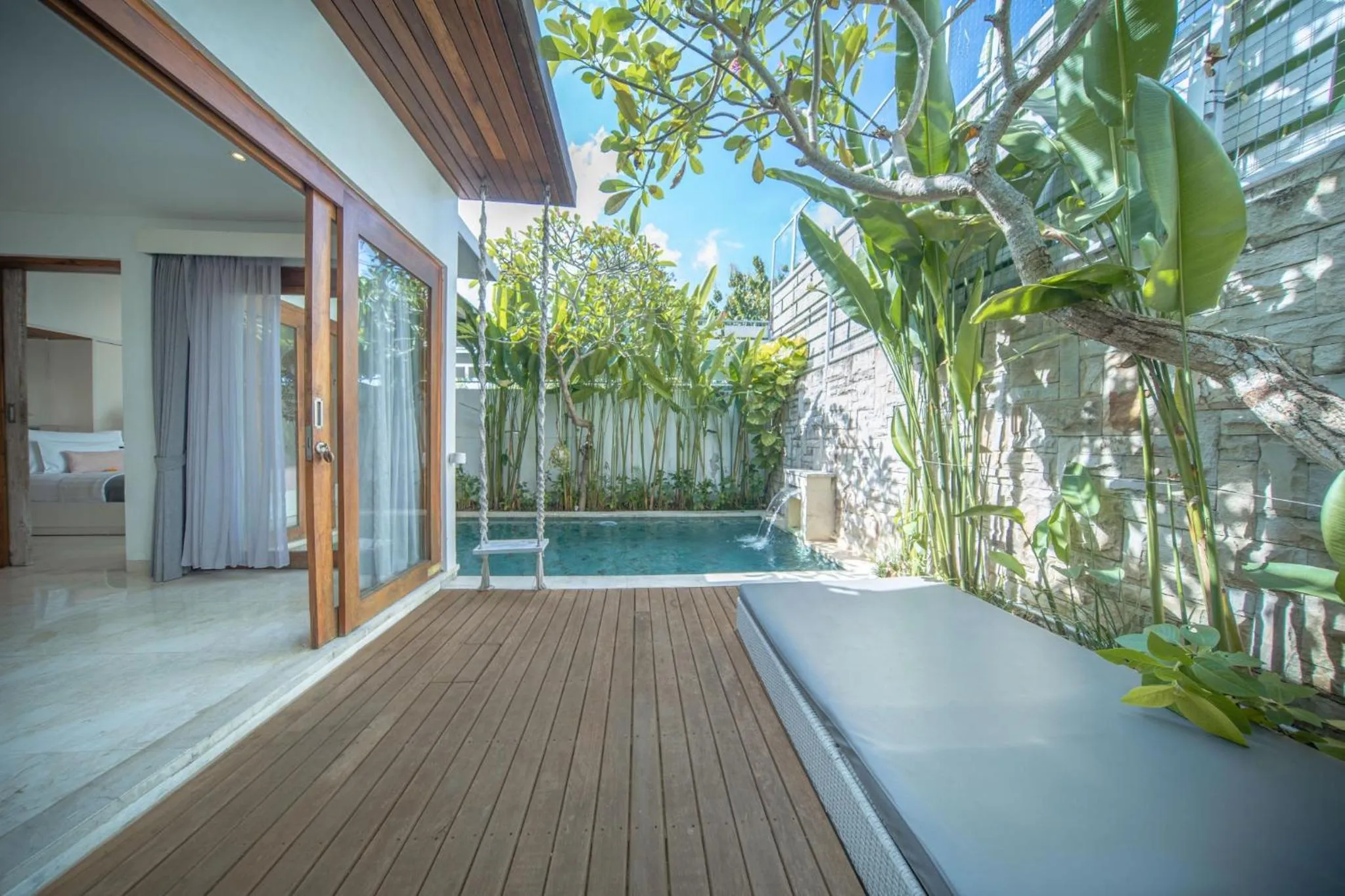 sunbed in The Jimbaran Villa by Ini Vie Hospitality