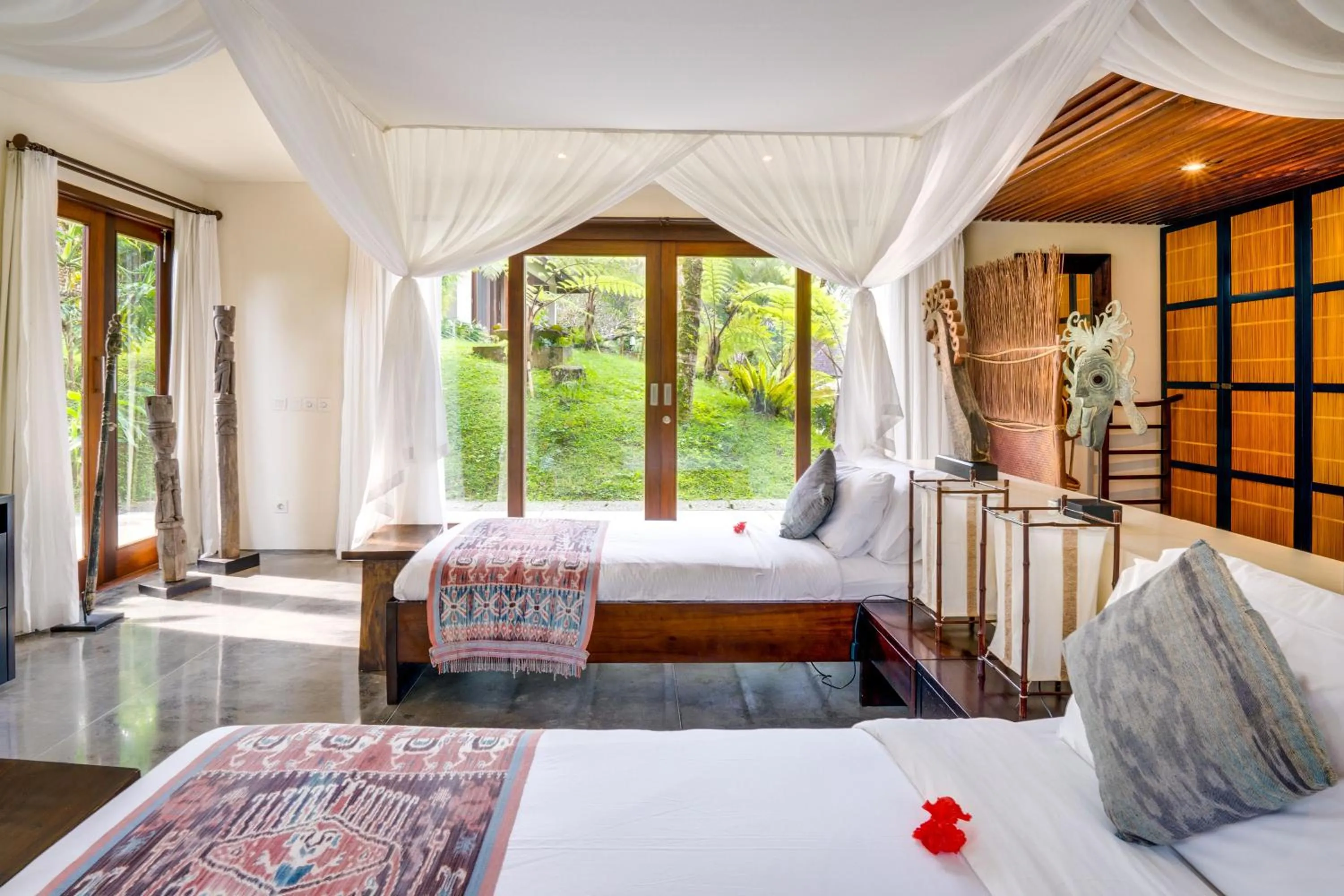 View (from property/room), Bed in Awan Putih Resort