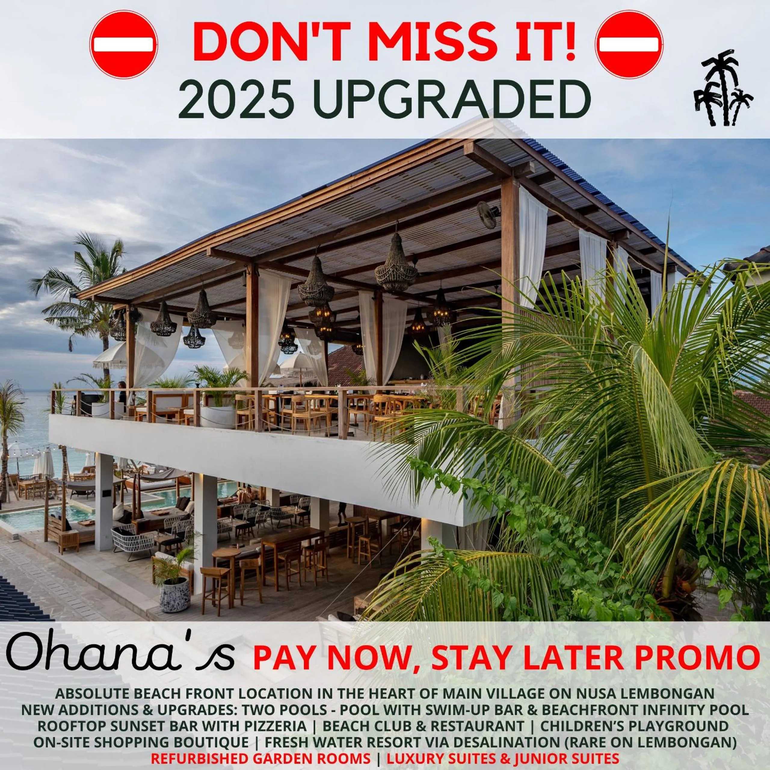 Restaurant/places to eat in Ohana's Beachfront Resort & Beach Club
