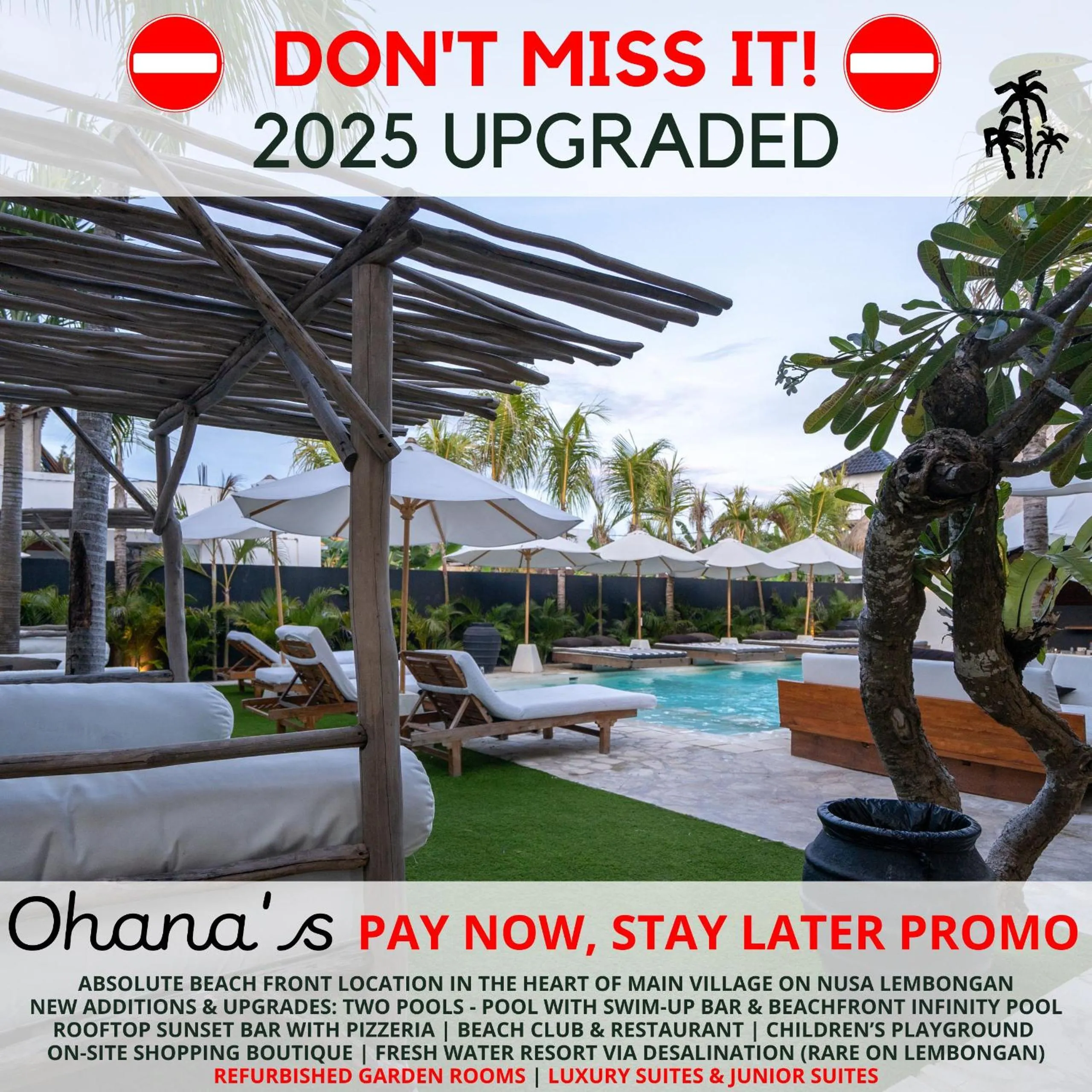 Swimming pool in Ohana's Beachfront Resort & Beach Club