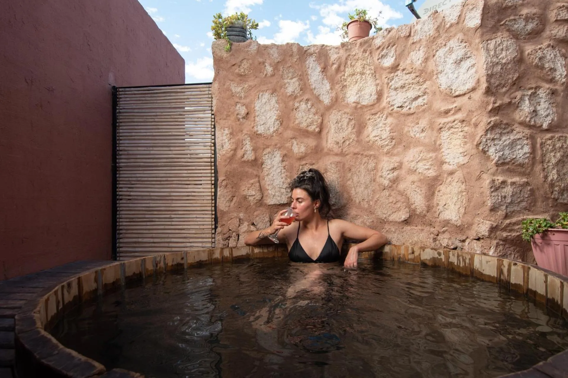 Swimming pool in Casa Lickana B&B