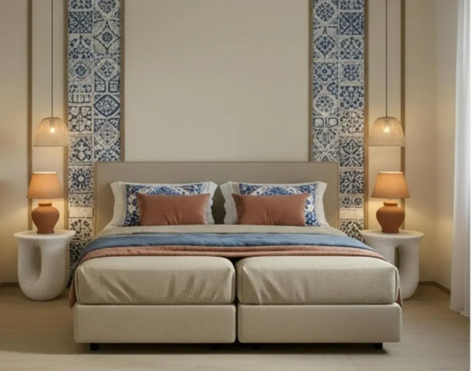 Bed in White Pearl Villas