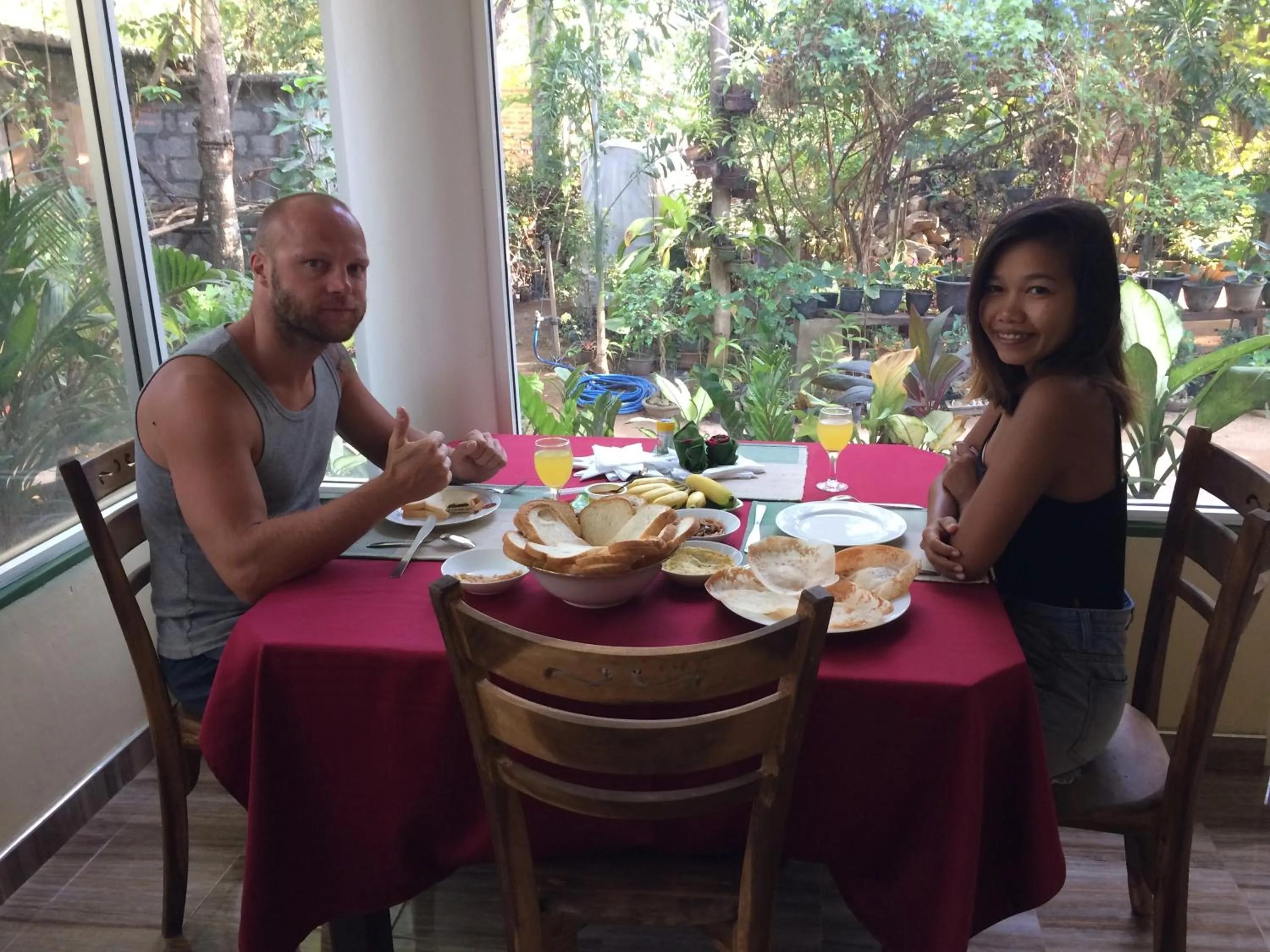 group of guests in Green Garden Resort
