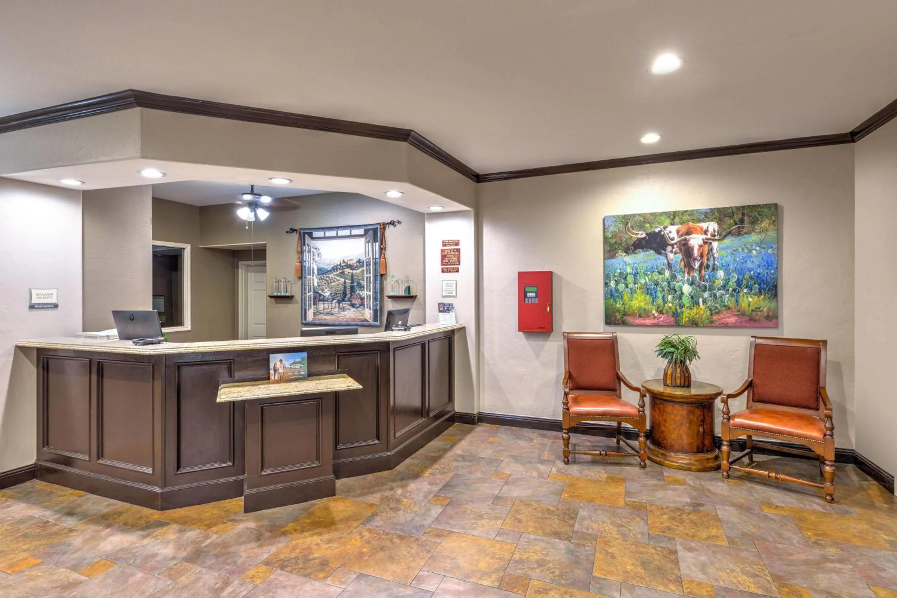 Lobby or reception in La Quinta by Wyndham Marble Falls