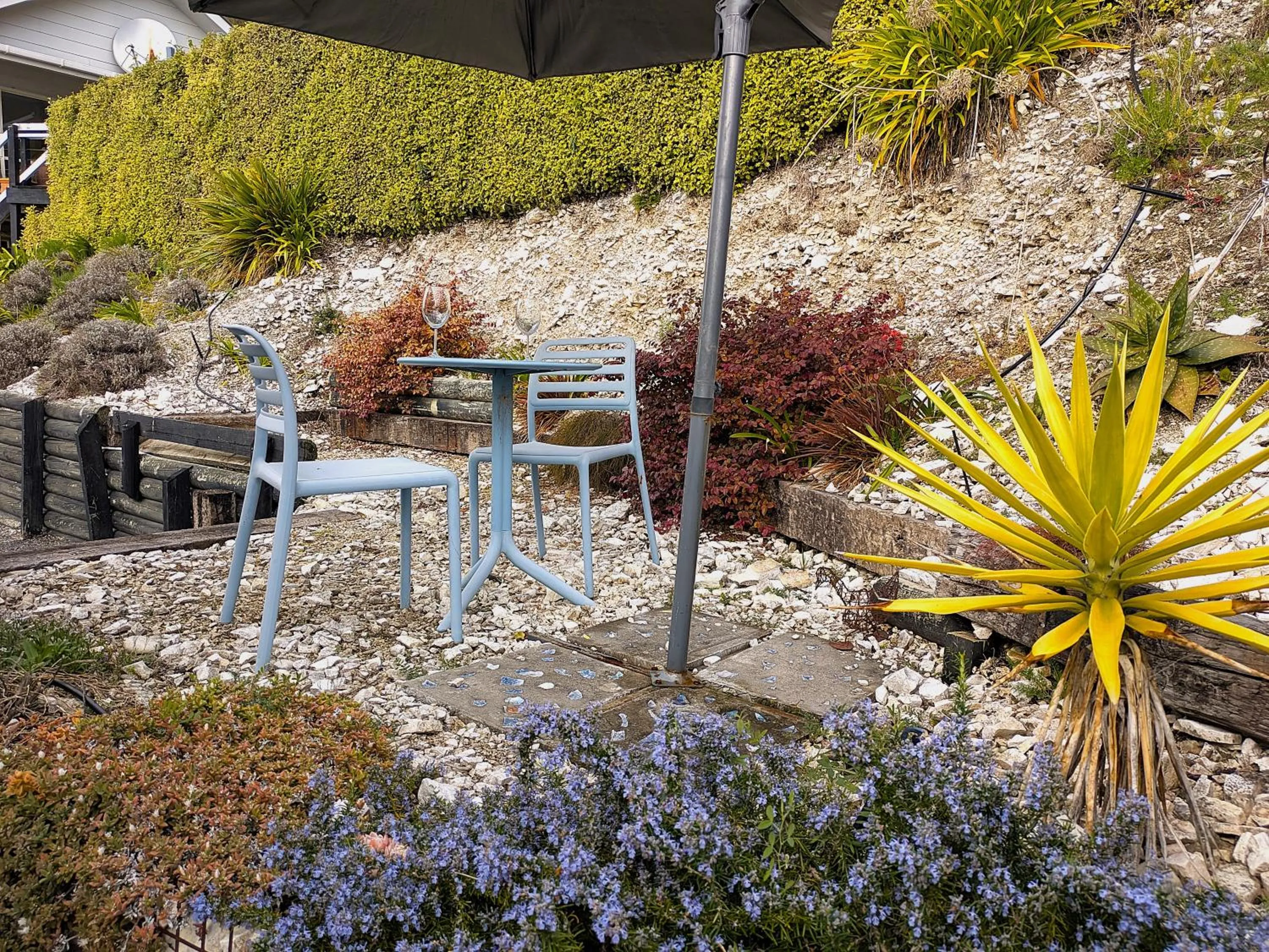 Patio in The Peninsula Kaikoura