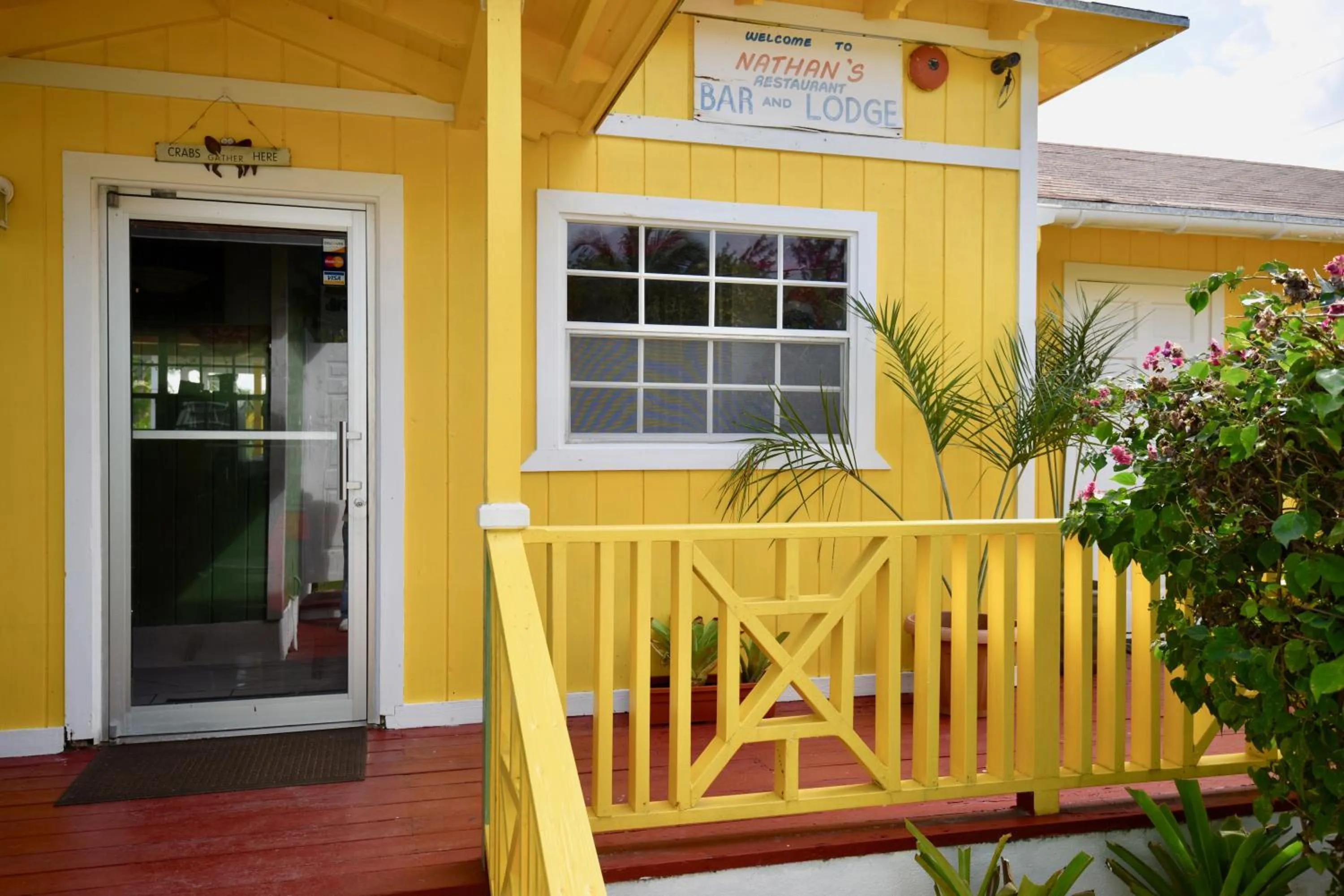 Facade/entrance in Nathan's Lodge
