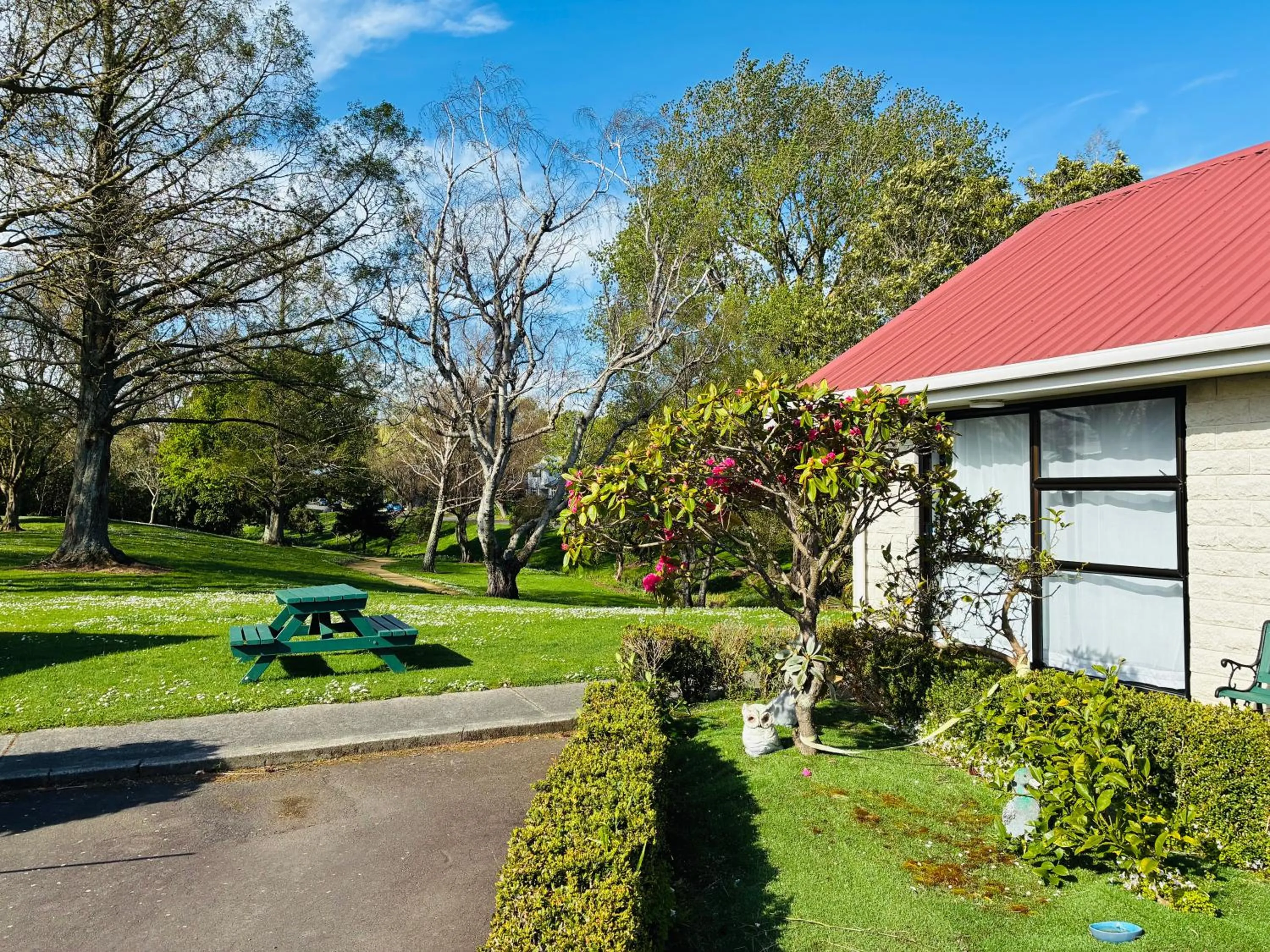 Garden view in Awatea Park Motel