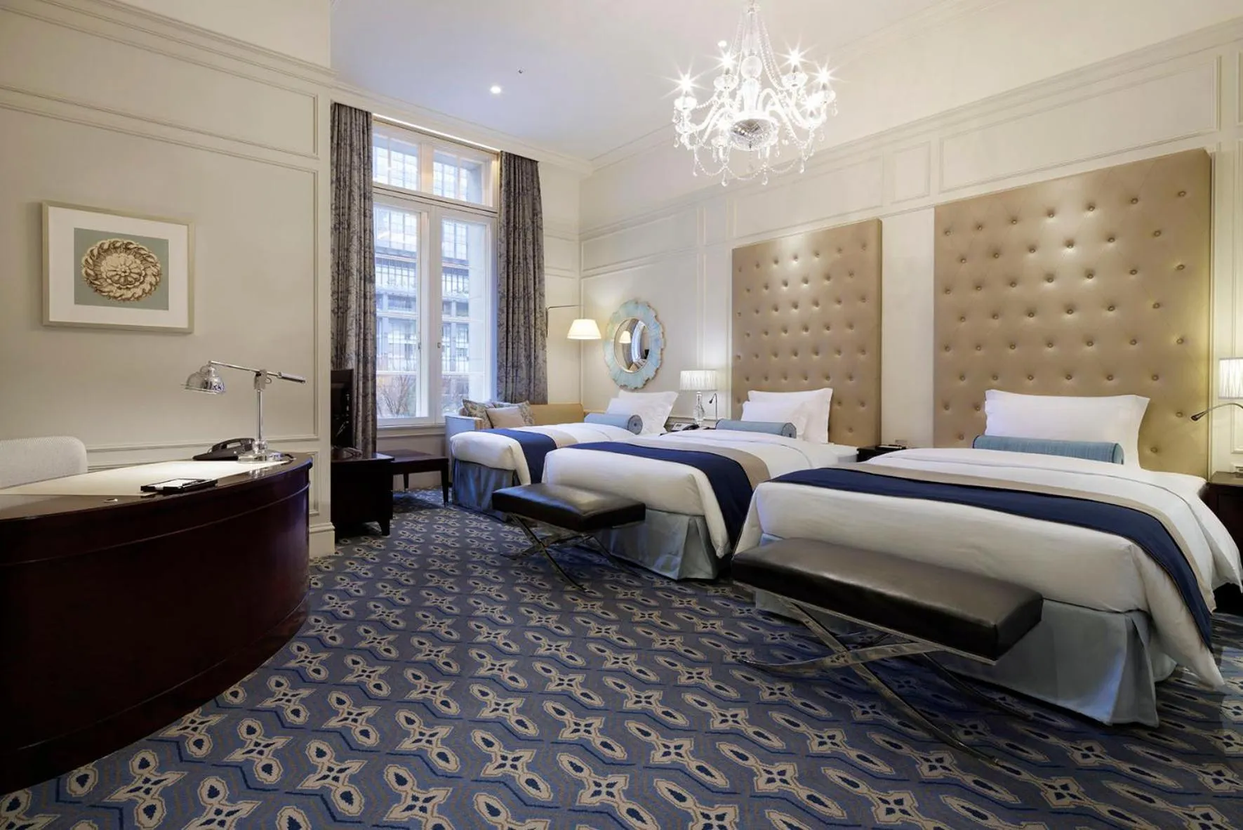 Photo of the whole room, Bed in The Tokyo Station Hotel