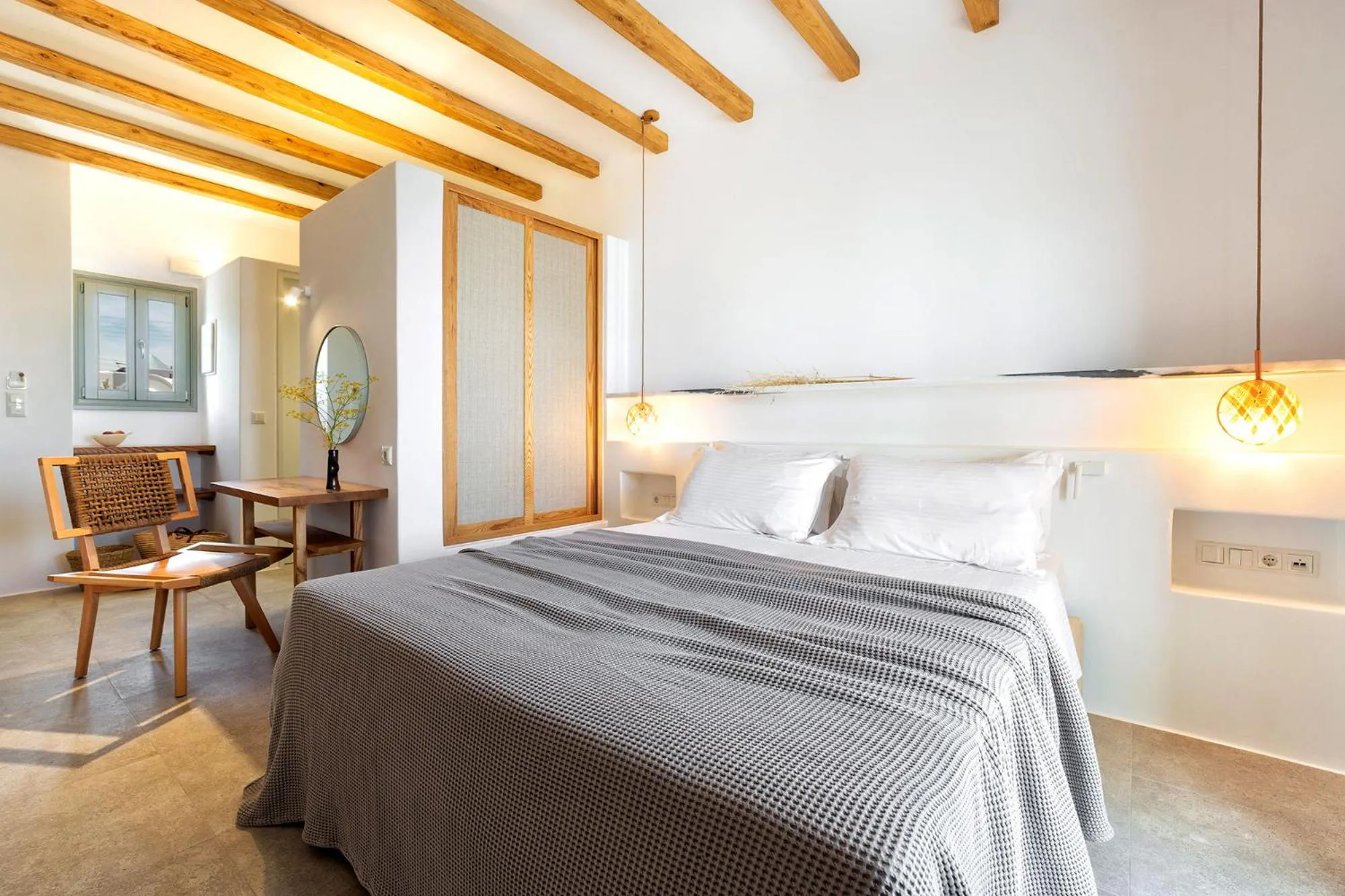 Bed in Anemomylos Residence