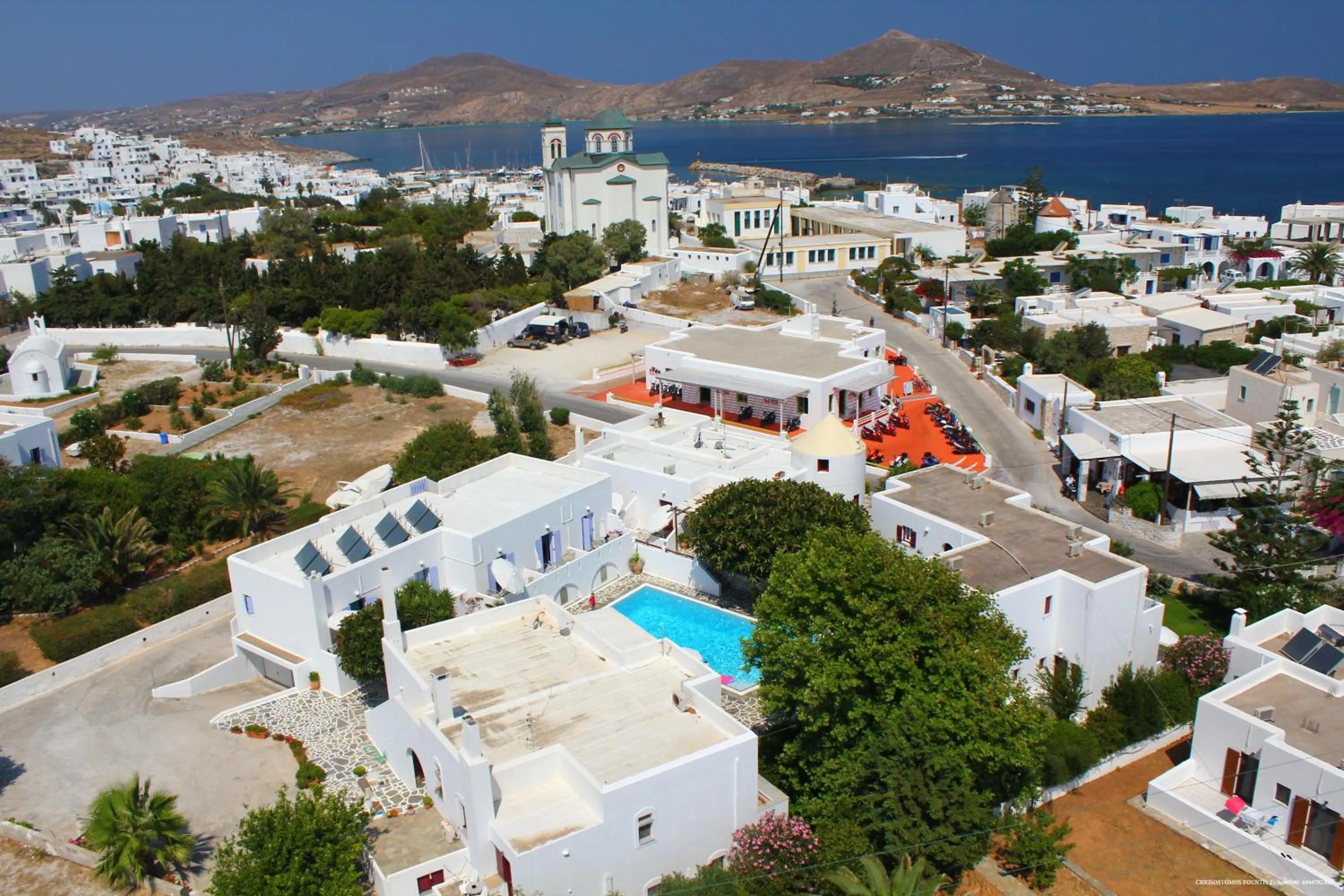 Bird's eye view in Anemomylos Residence