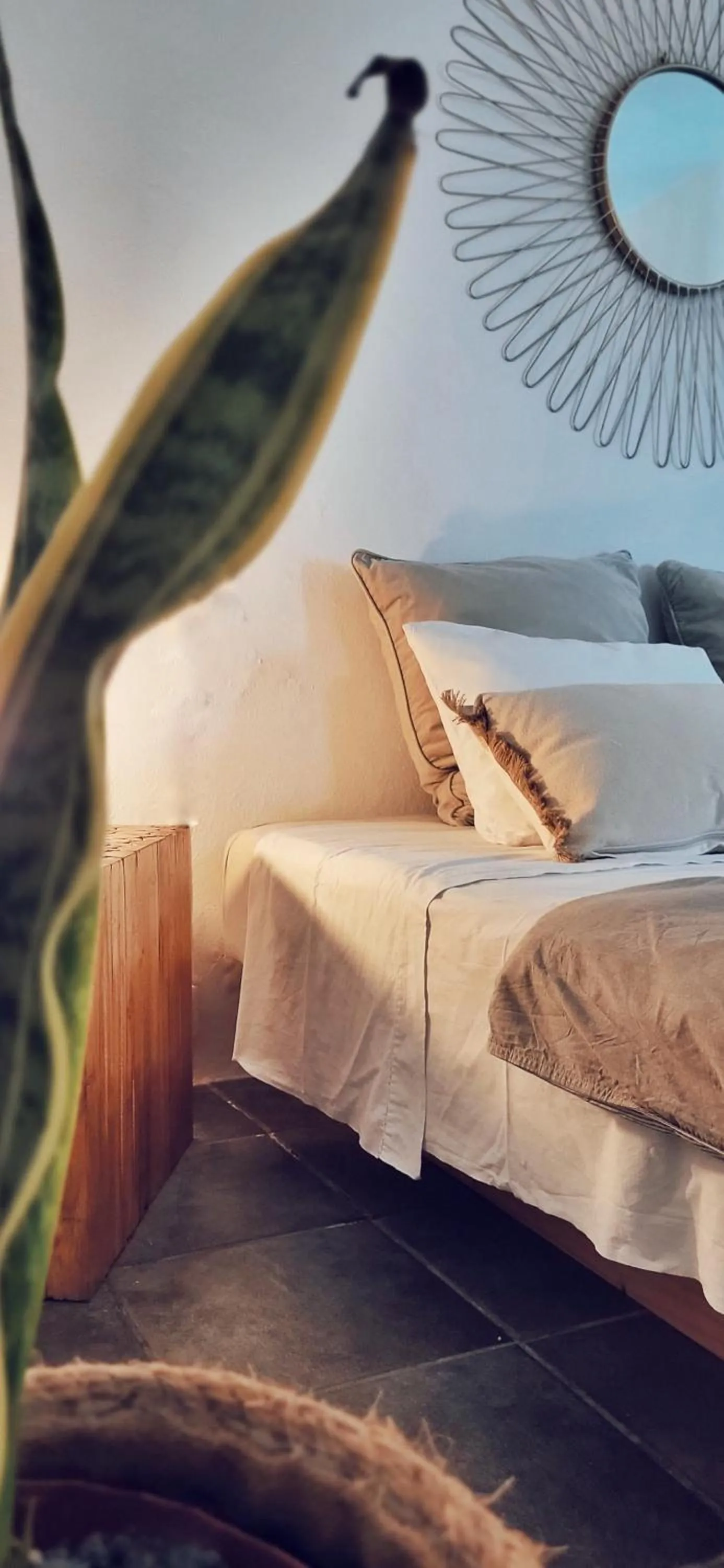 Bed in B&B La Mimosa