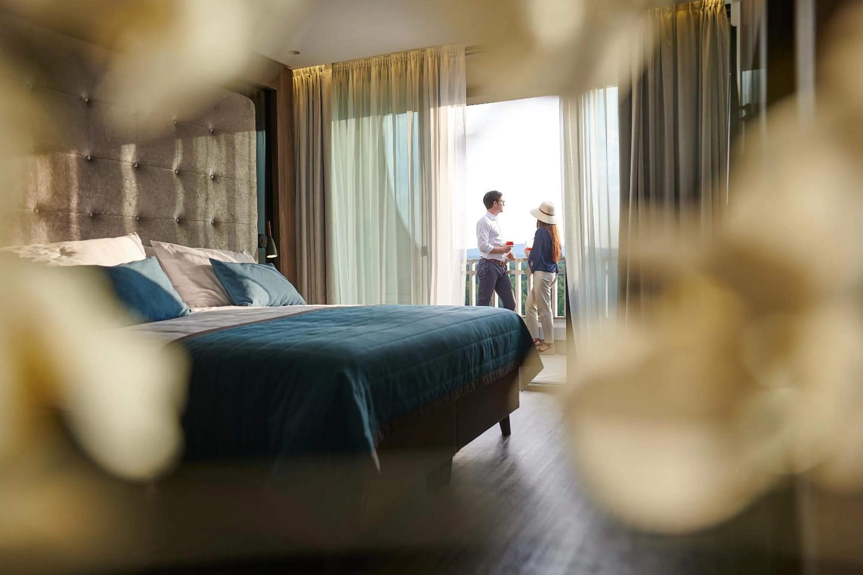 Bed in Postojna Cave Hotel Jama