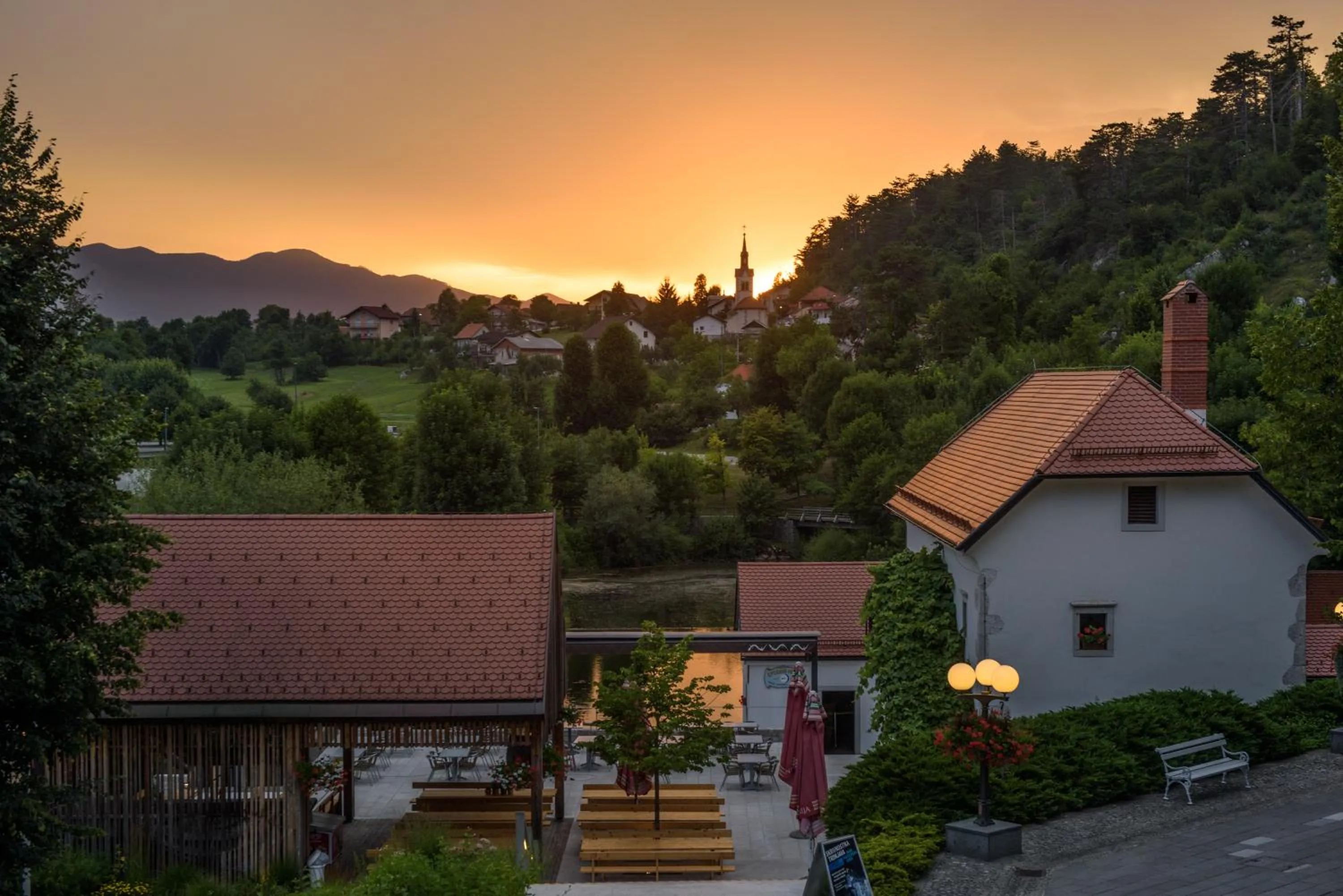River view in Postojna Cave Hotel Jama