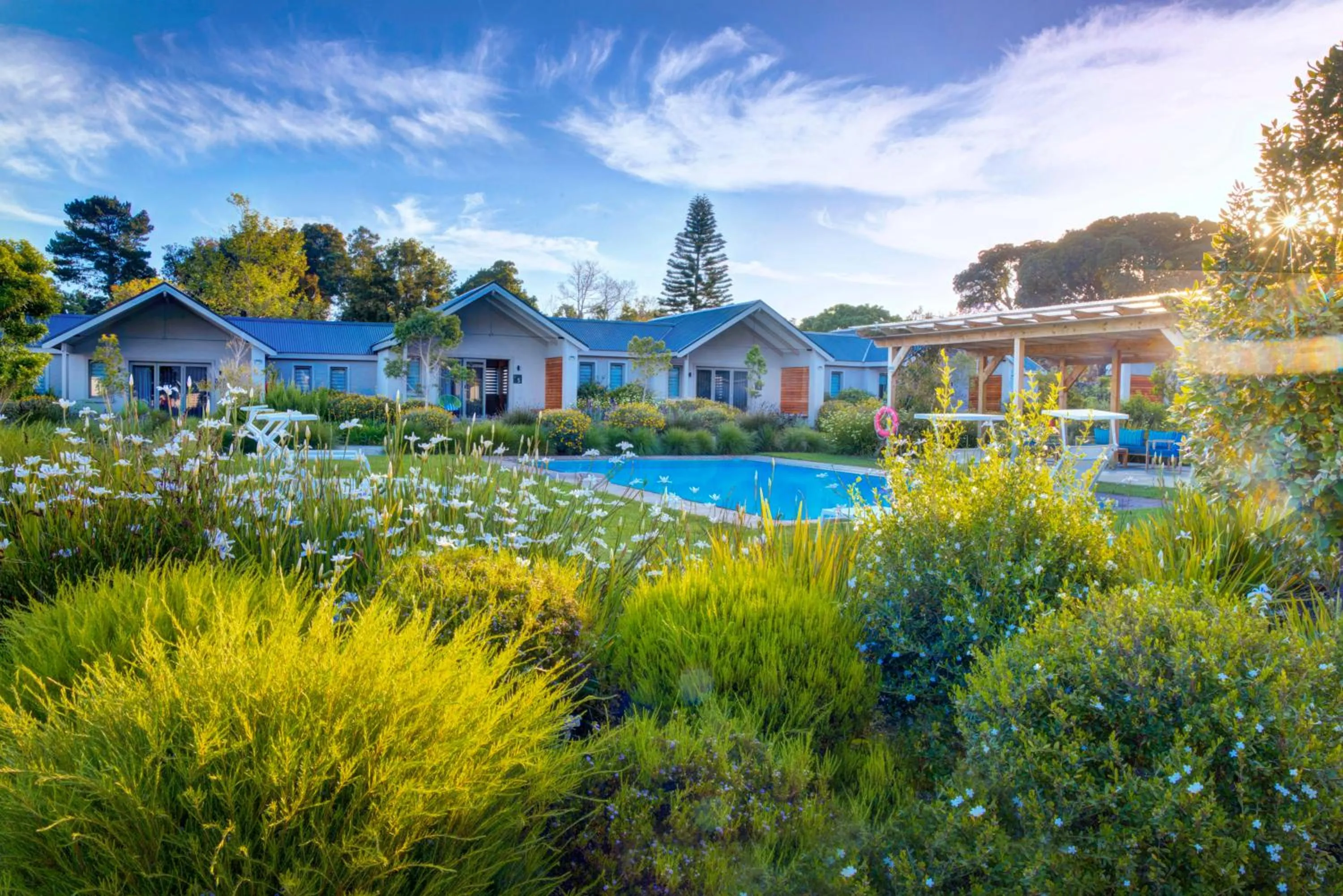Garden view in Knysna Hollow Country Estate