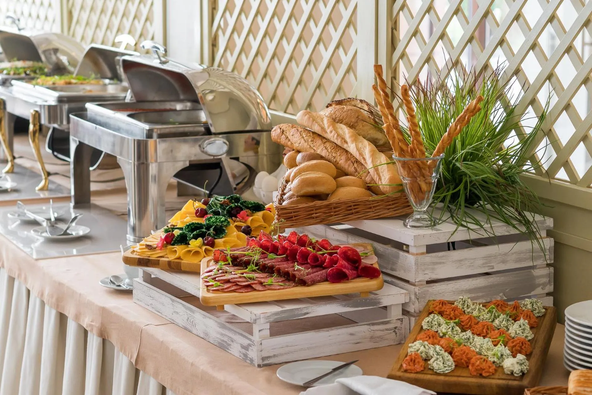 Buffet breakfast in Arcadia Hotel