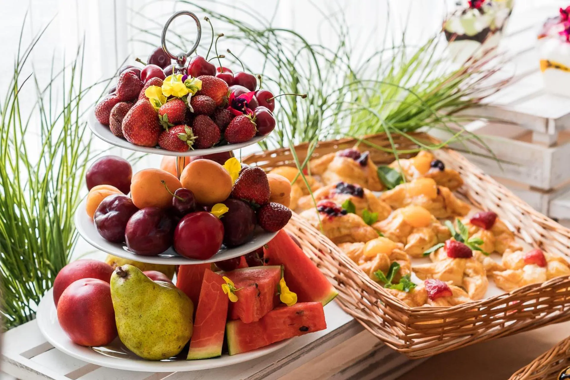 Buffet breakfast in Arcadia Hotel