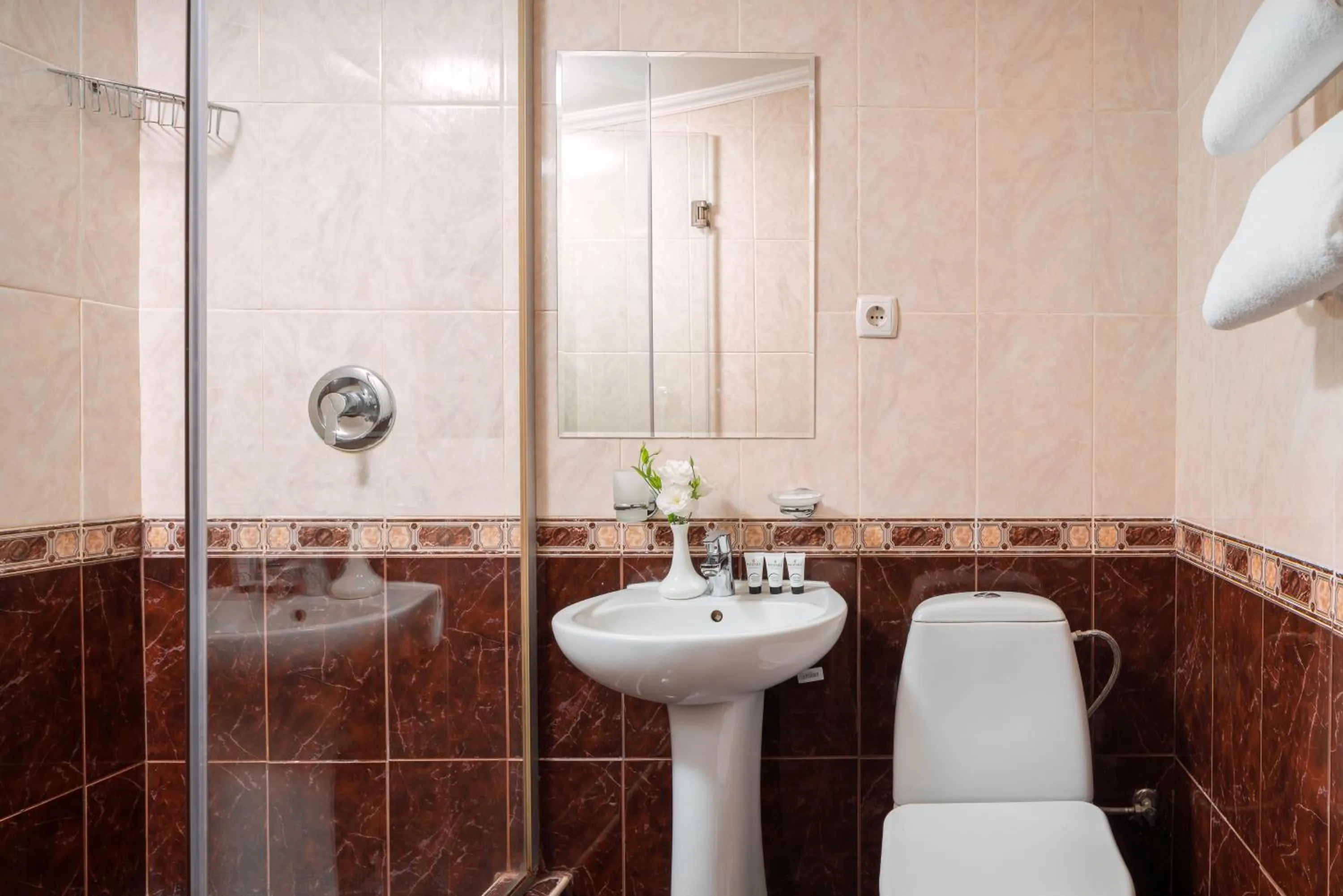 Shower in Arcadia Hotel