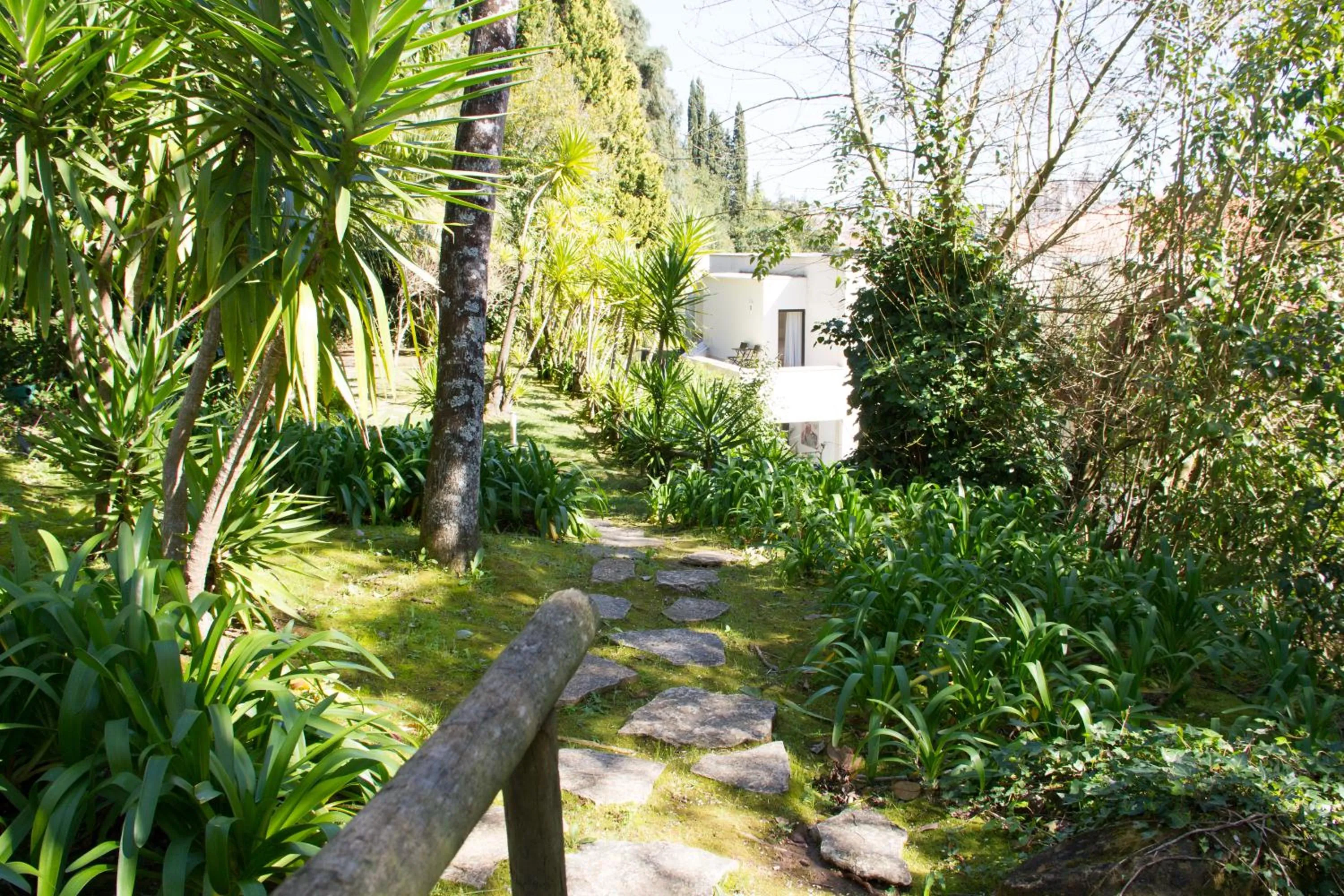 Garden view in Challet Fonte Nova