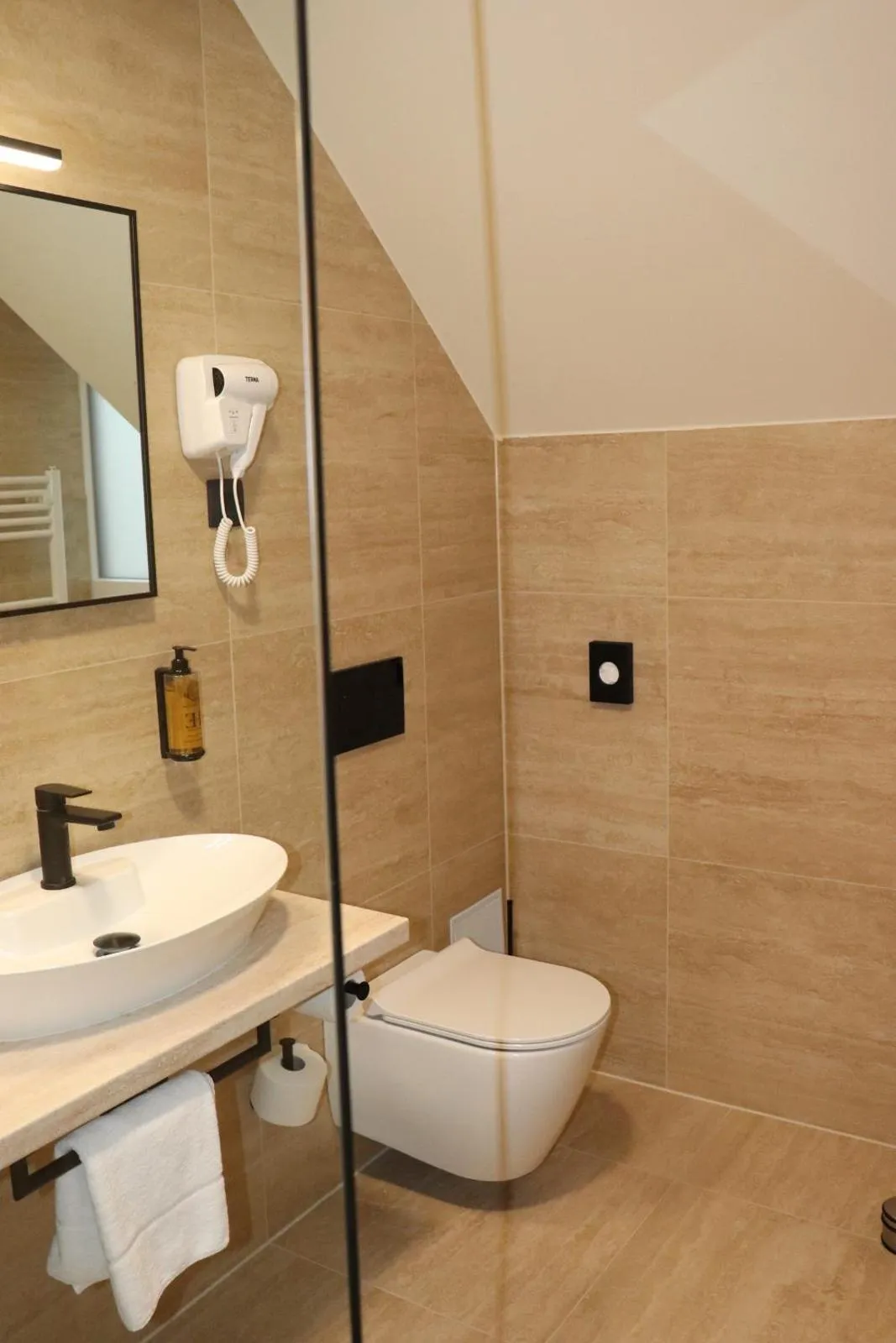 Shower in Hotel Evropa