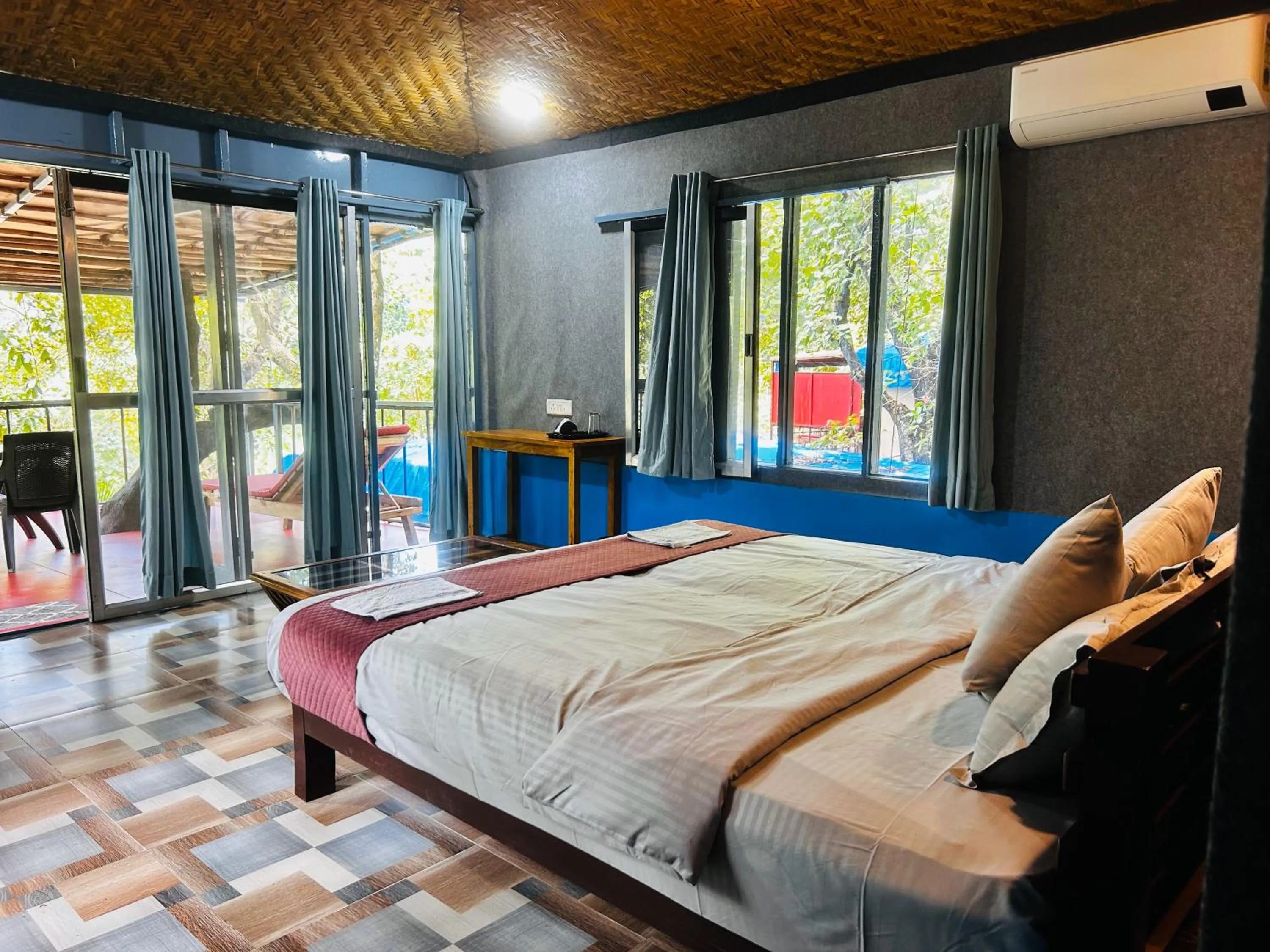 View (from property/room), Bed in Samyama Retreat
