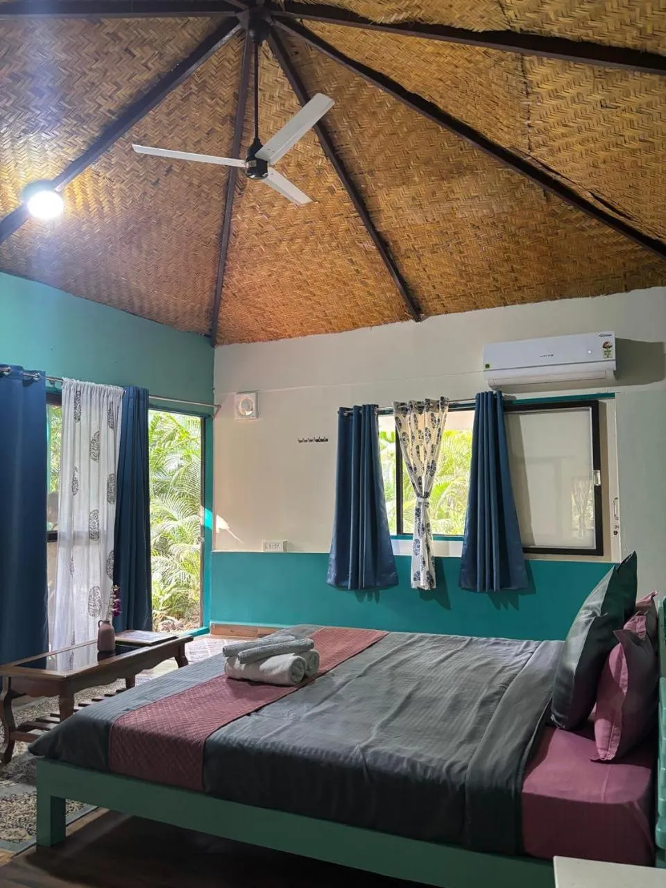 Bed in Samyama Retreat