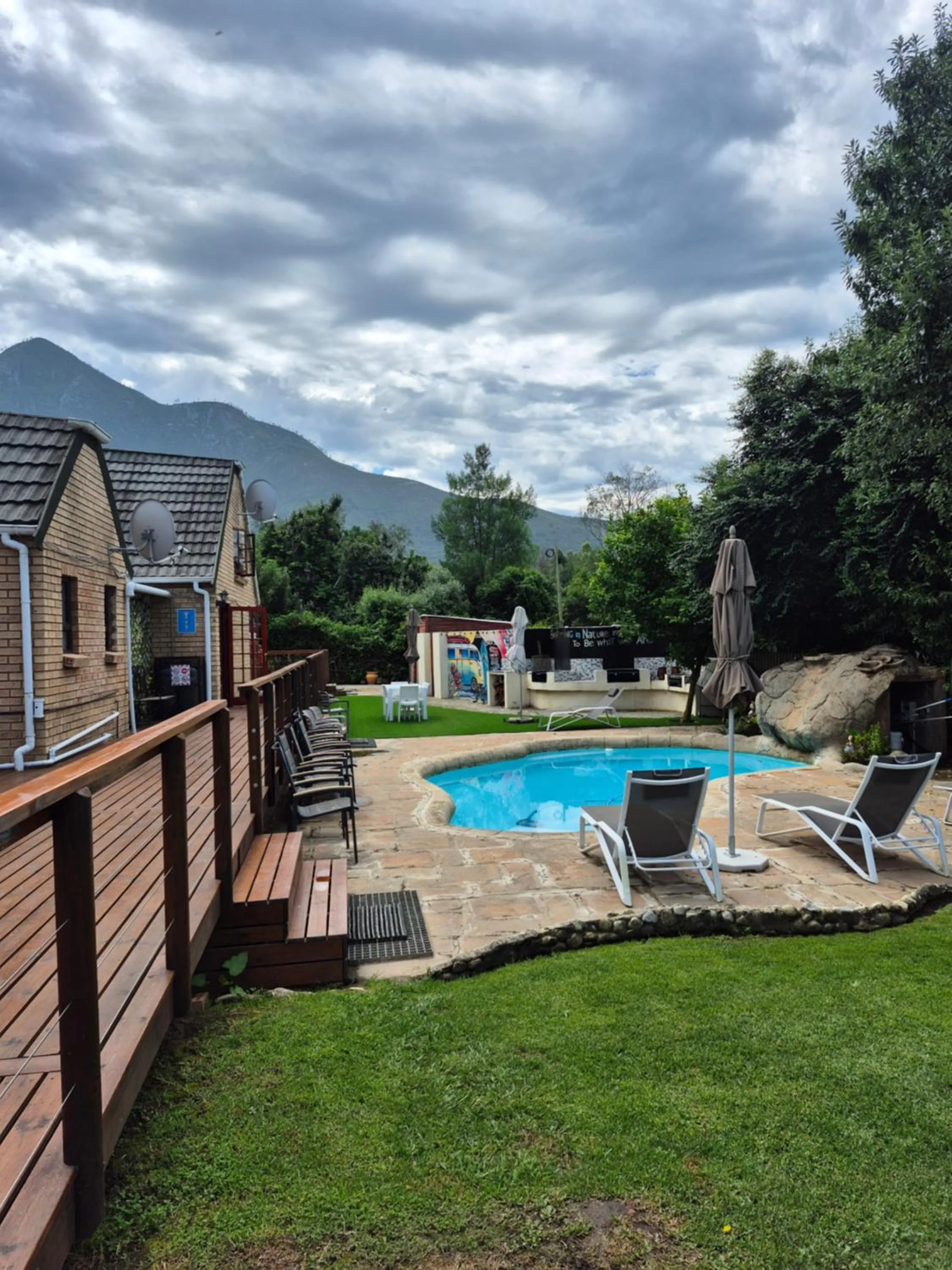 Pool view in Storms River Guest Lodge
