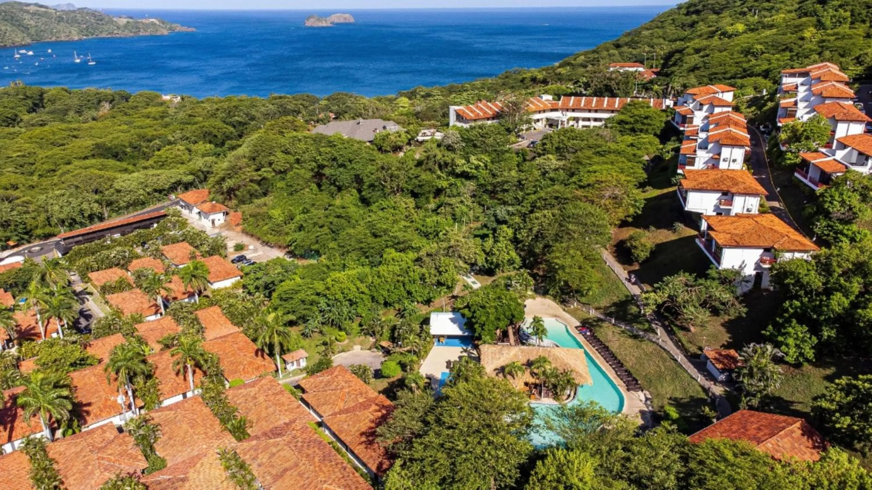 Bird's eye view in Villas Sol Beach Resort