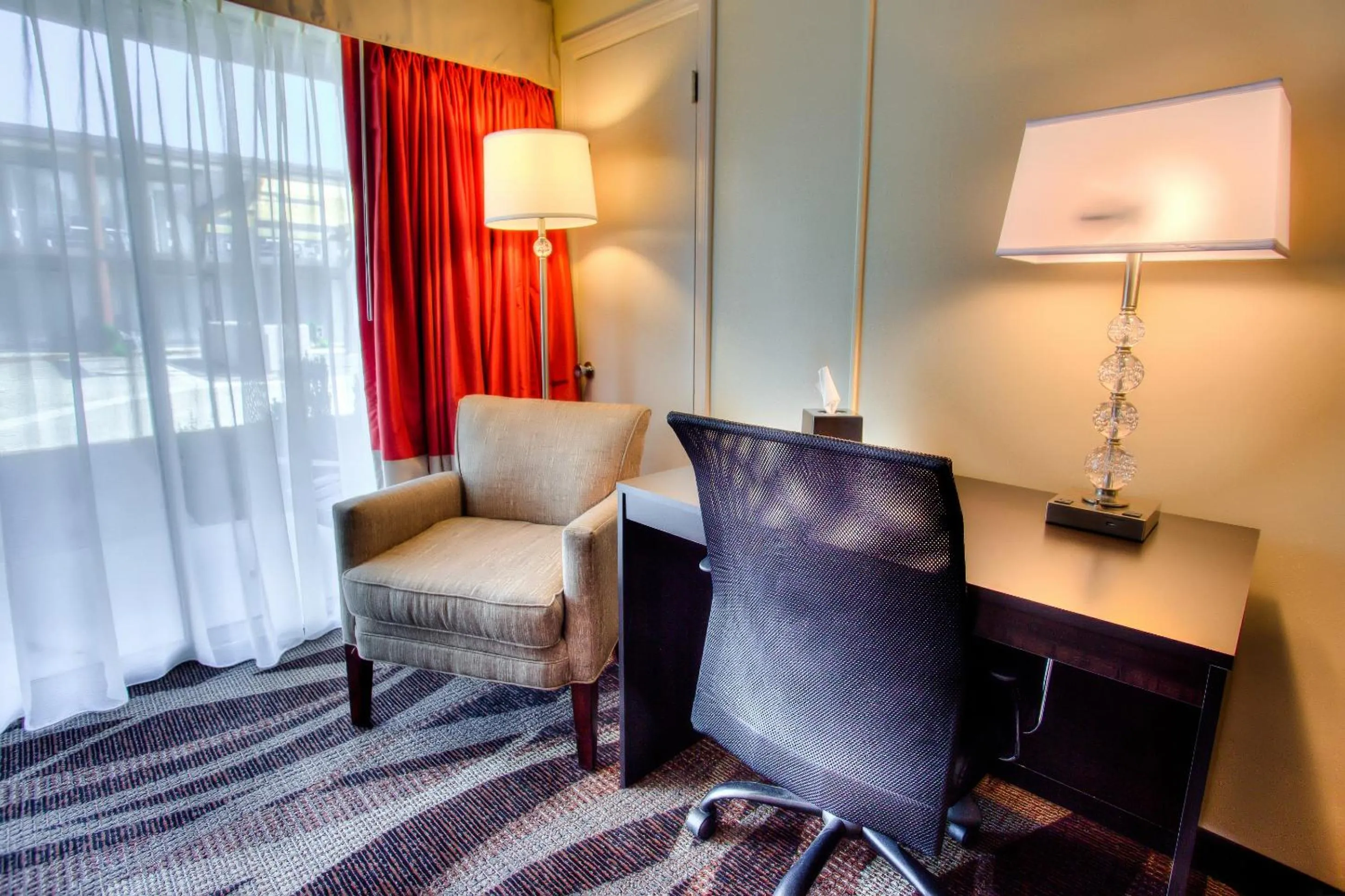 Seating area in The Beaucatcher, a Boutique Motel