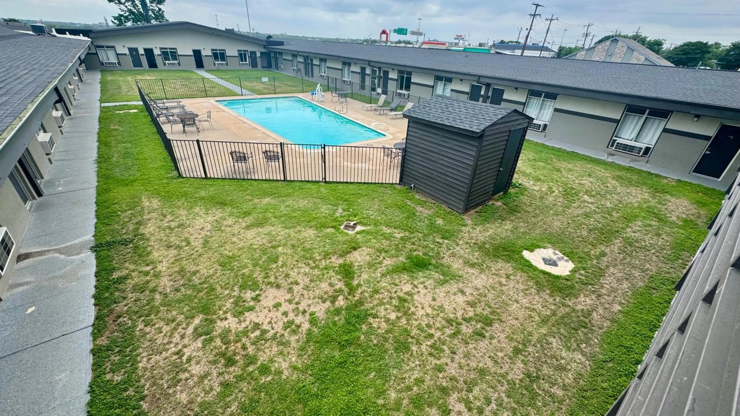 Pool view in Rodeway Inn Georgetown
