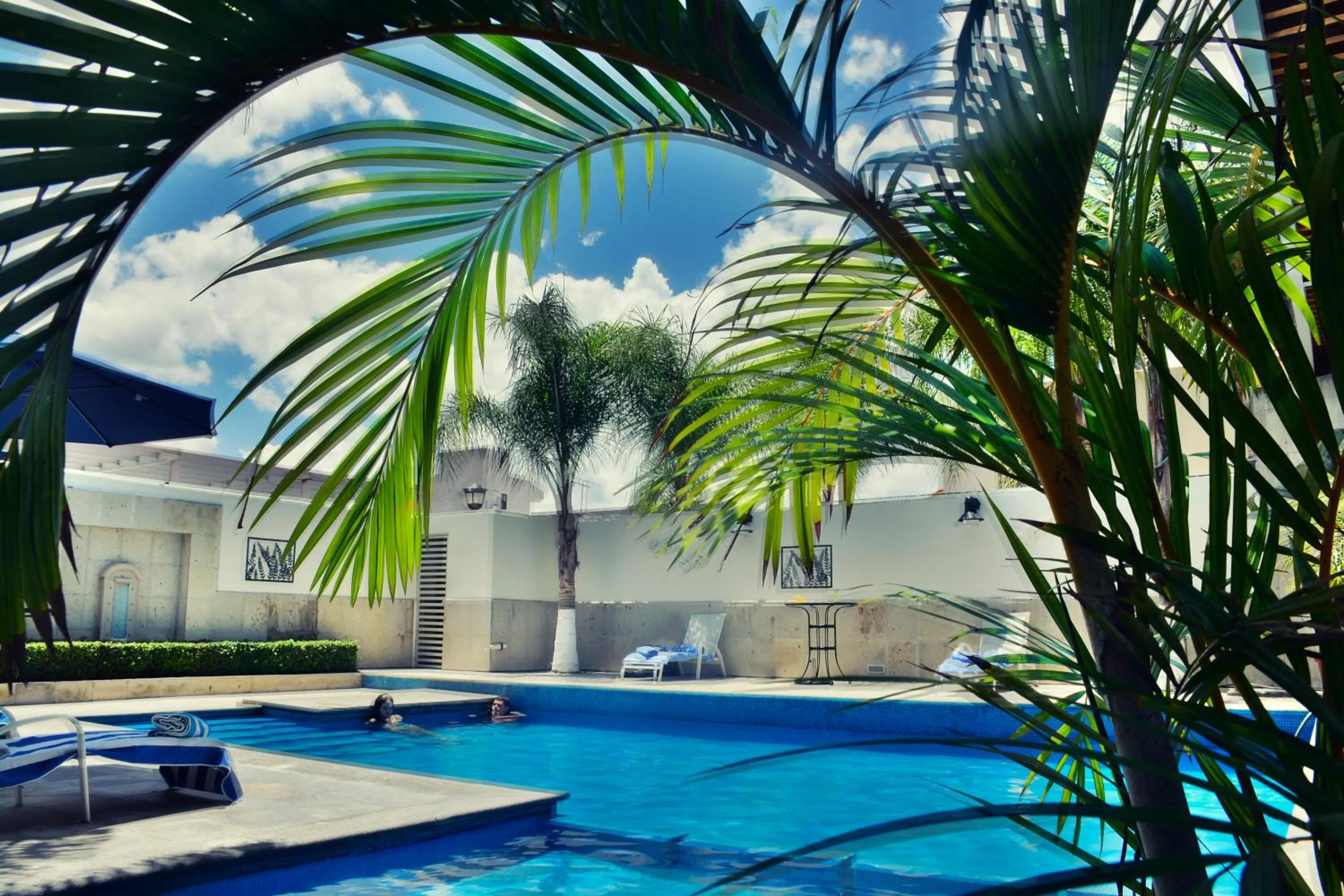 Swimming pool in Hotel San Carlos Tequisquiapan