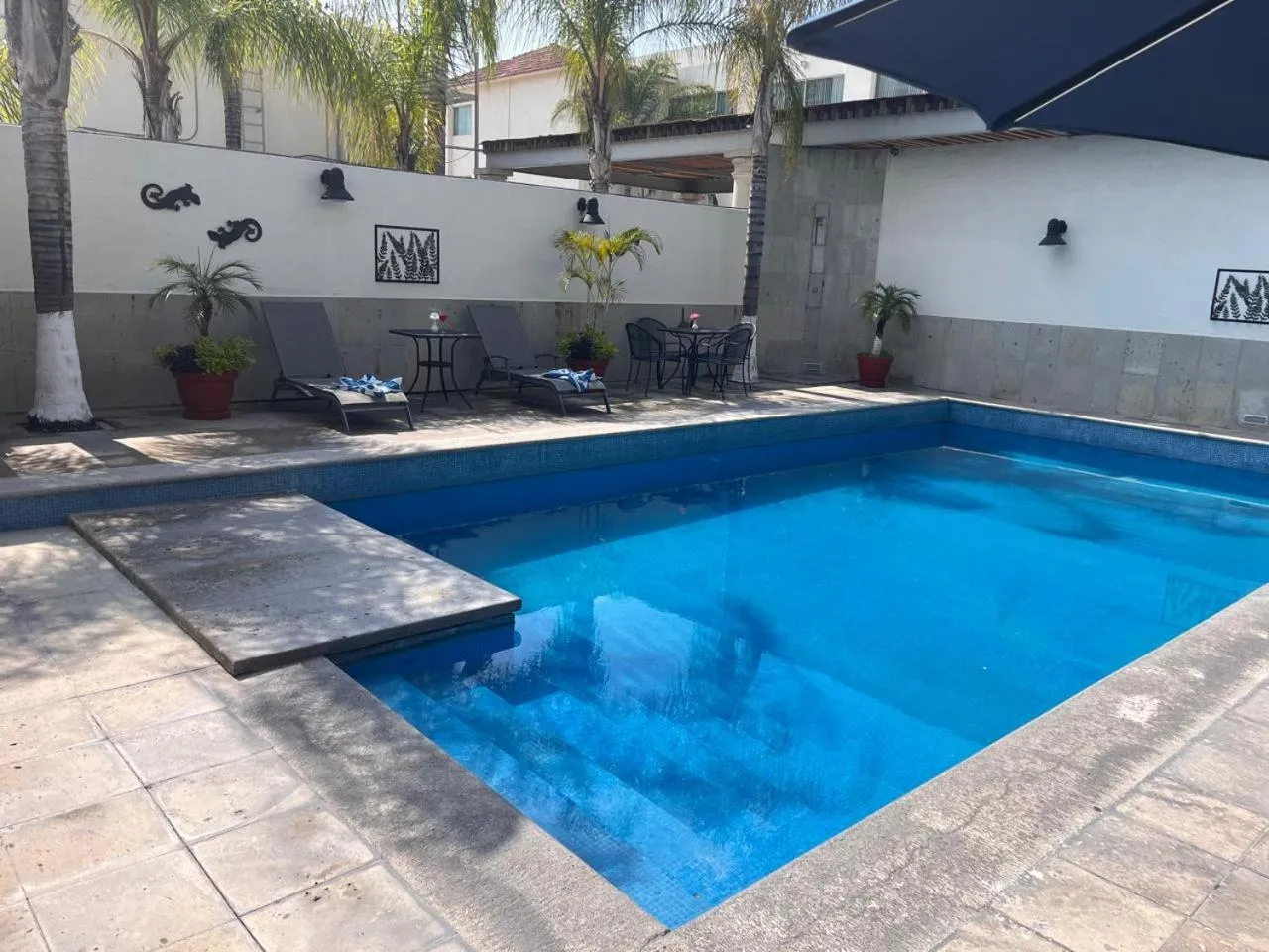 Swimming pool in Hotel San Carlos Tequisquiapan