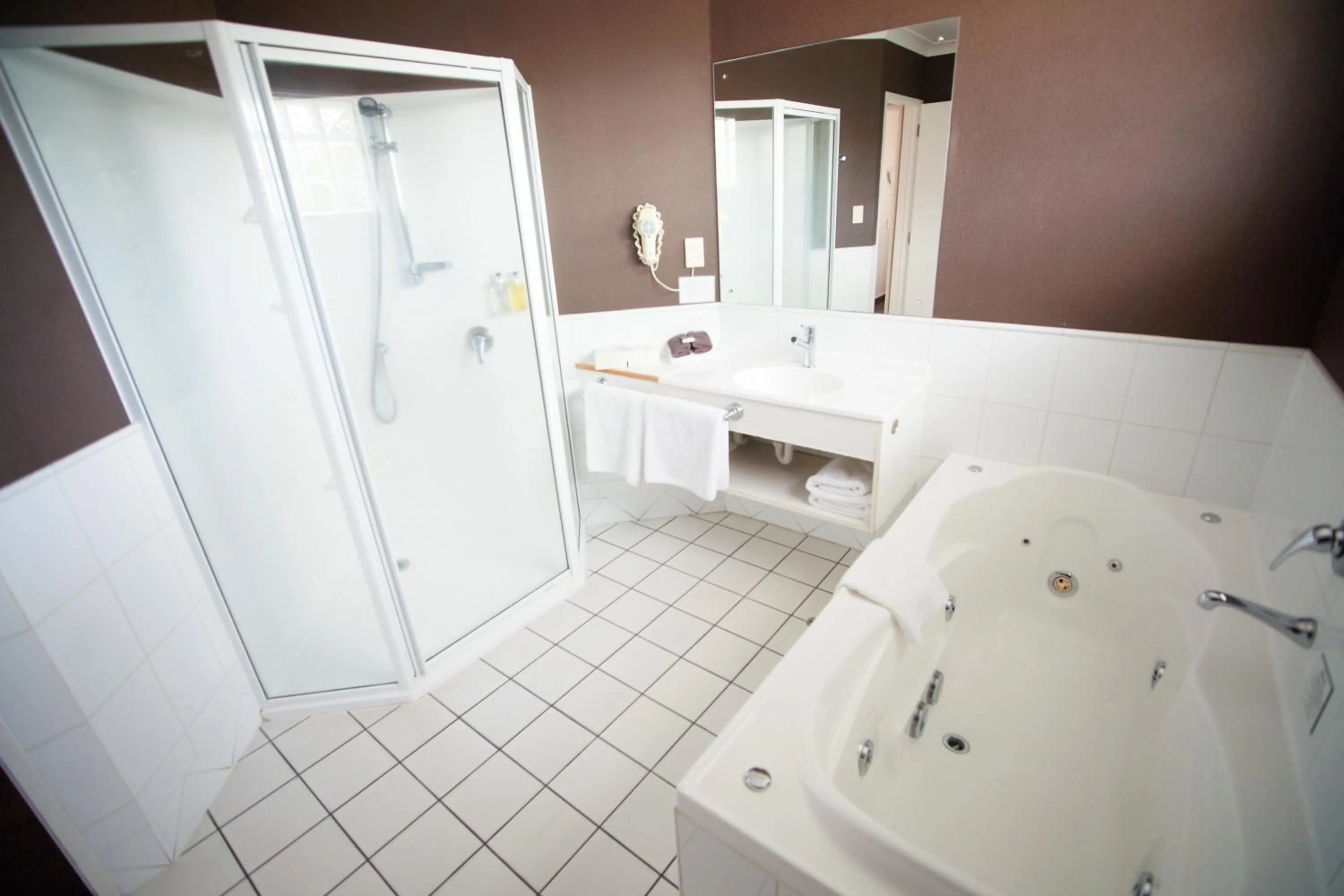 Bathroom in Barclay Motel