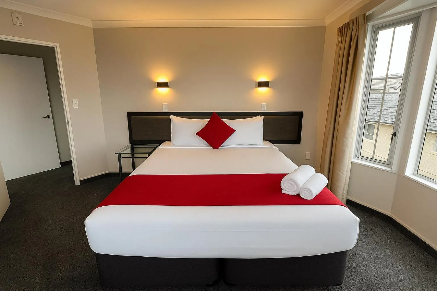 Bed in Barclay Motel