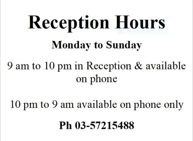 Lobby or reception in Wangaratta Motor Inn