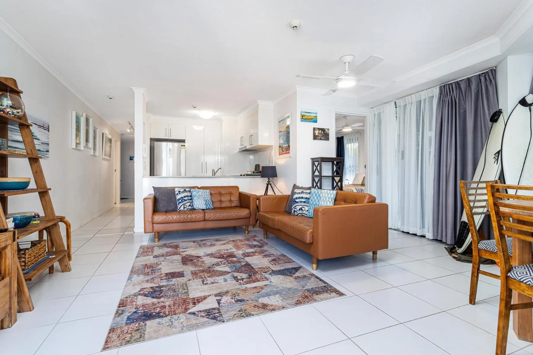 Living room in Rainbow Bay Resort Holiday Apartments