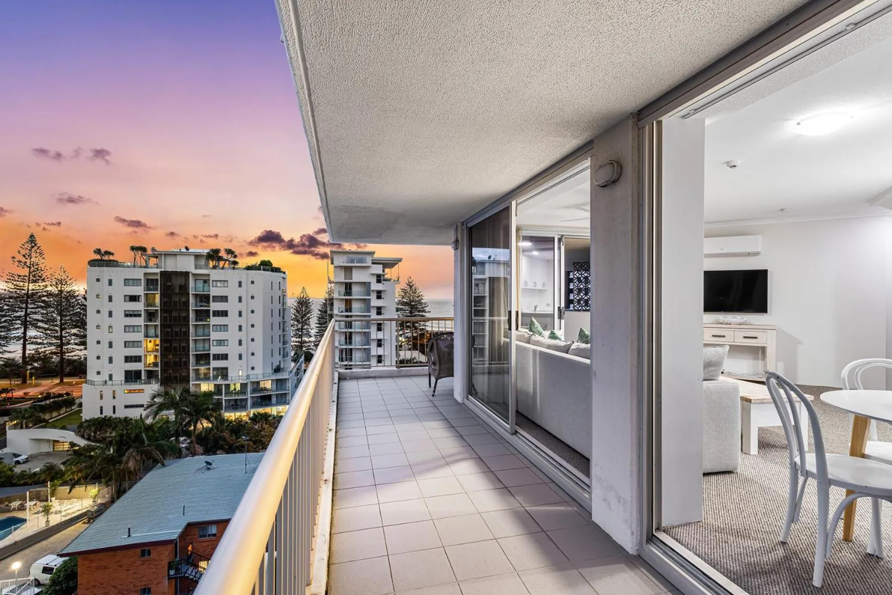 Patio in Rainbow Bay Resort Holiday Apartments