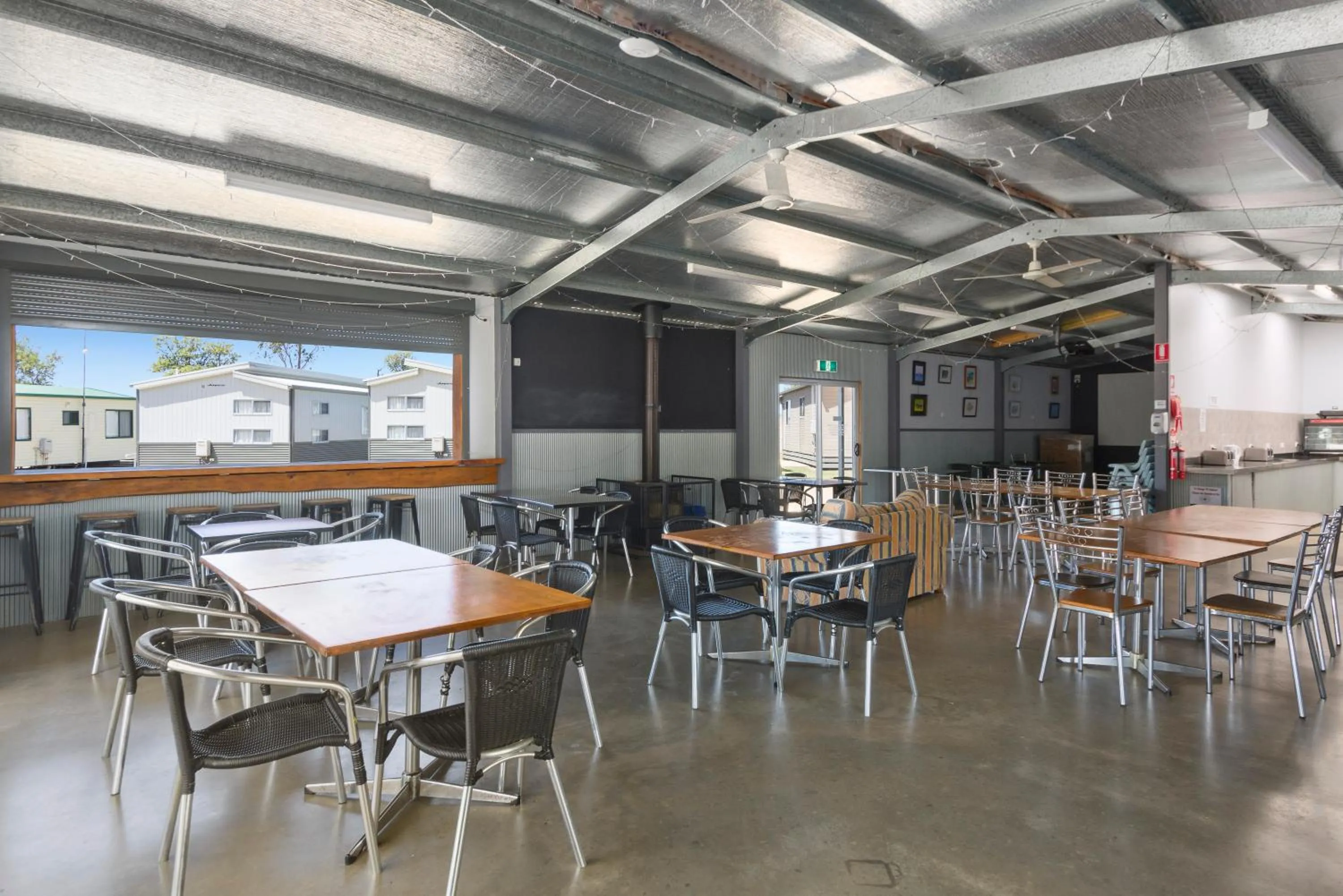 Communal kitchen in Ingenia Holidays Eden Beachfront