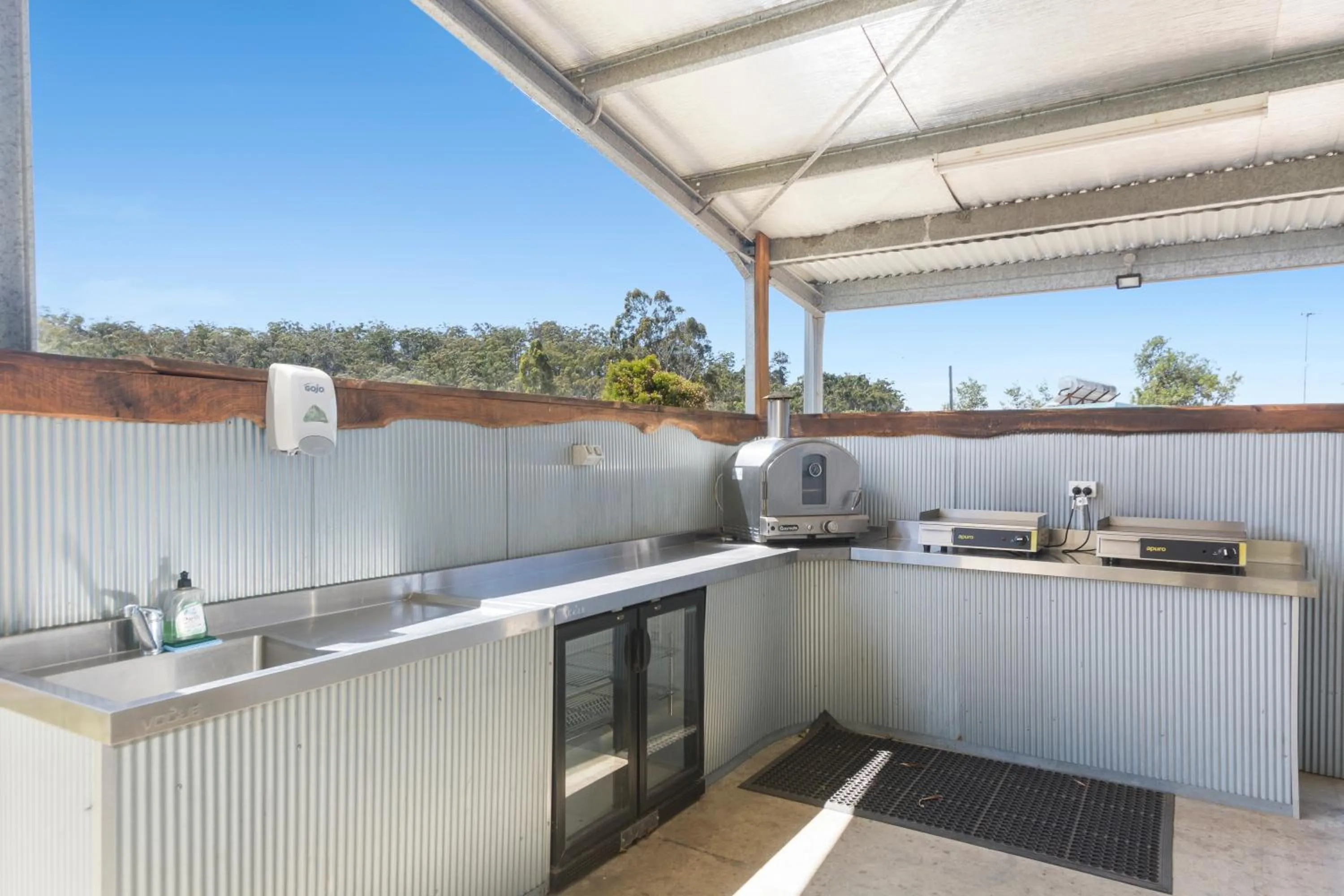 Communal kitchen in Ingenia Holidays Eden Beachfront