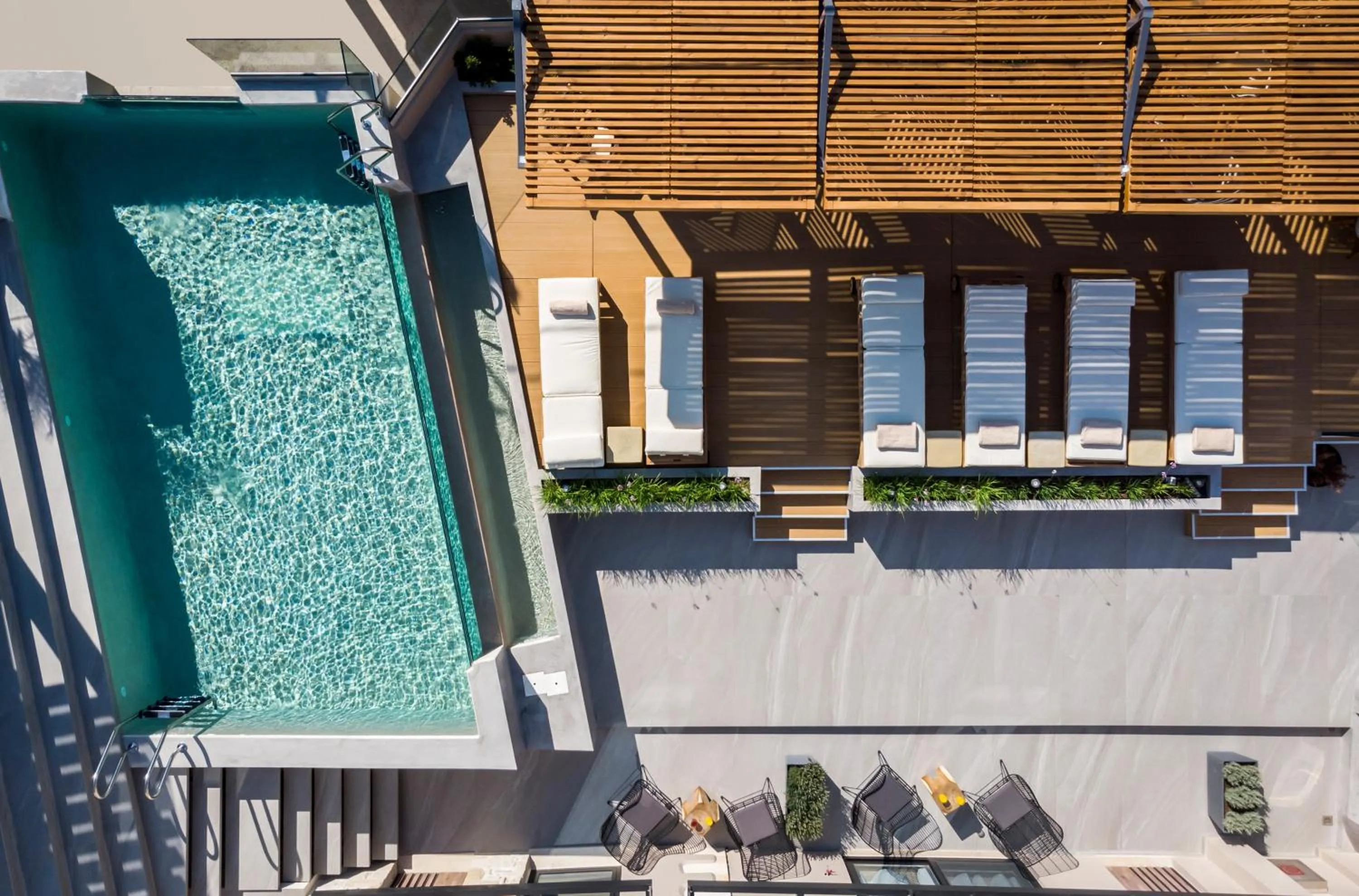 Pool view in Casa D'Irene Deluxe Hotel
