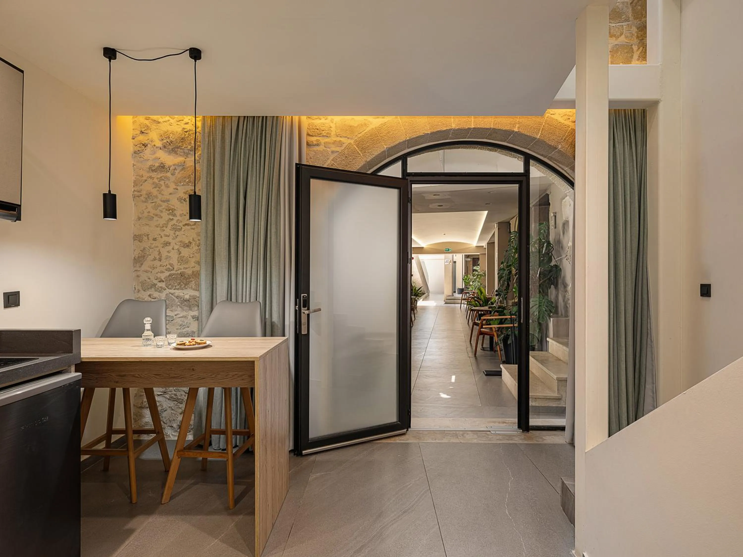 Kitchen or kitchenette in Casa D'Irene Deluxe Hotel