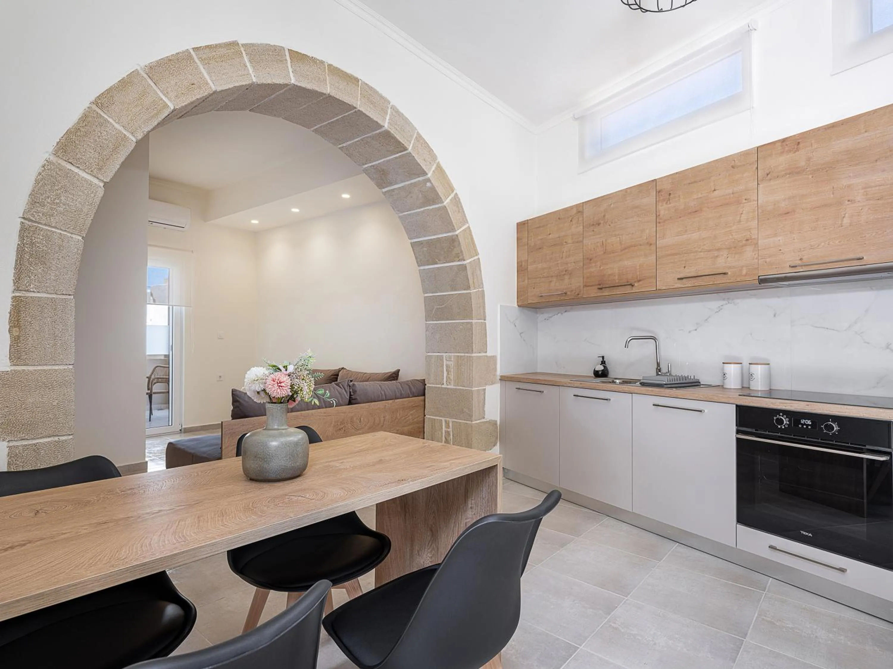 Kitchen or kitchenette in Casa D'Irene Deluxe Hotel