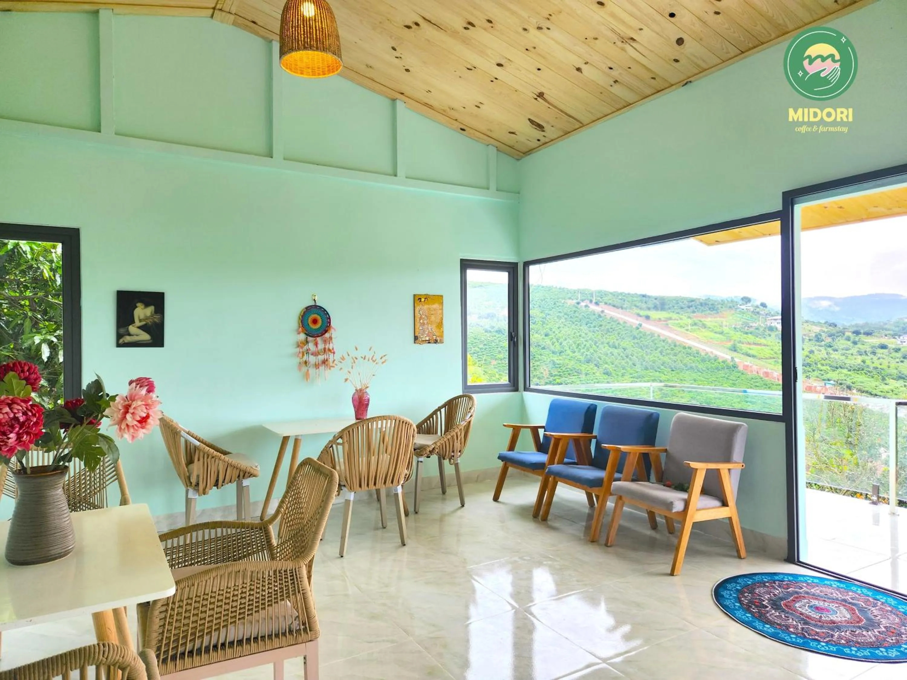 Natural landscape in Midori Heritage Coffee Farm