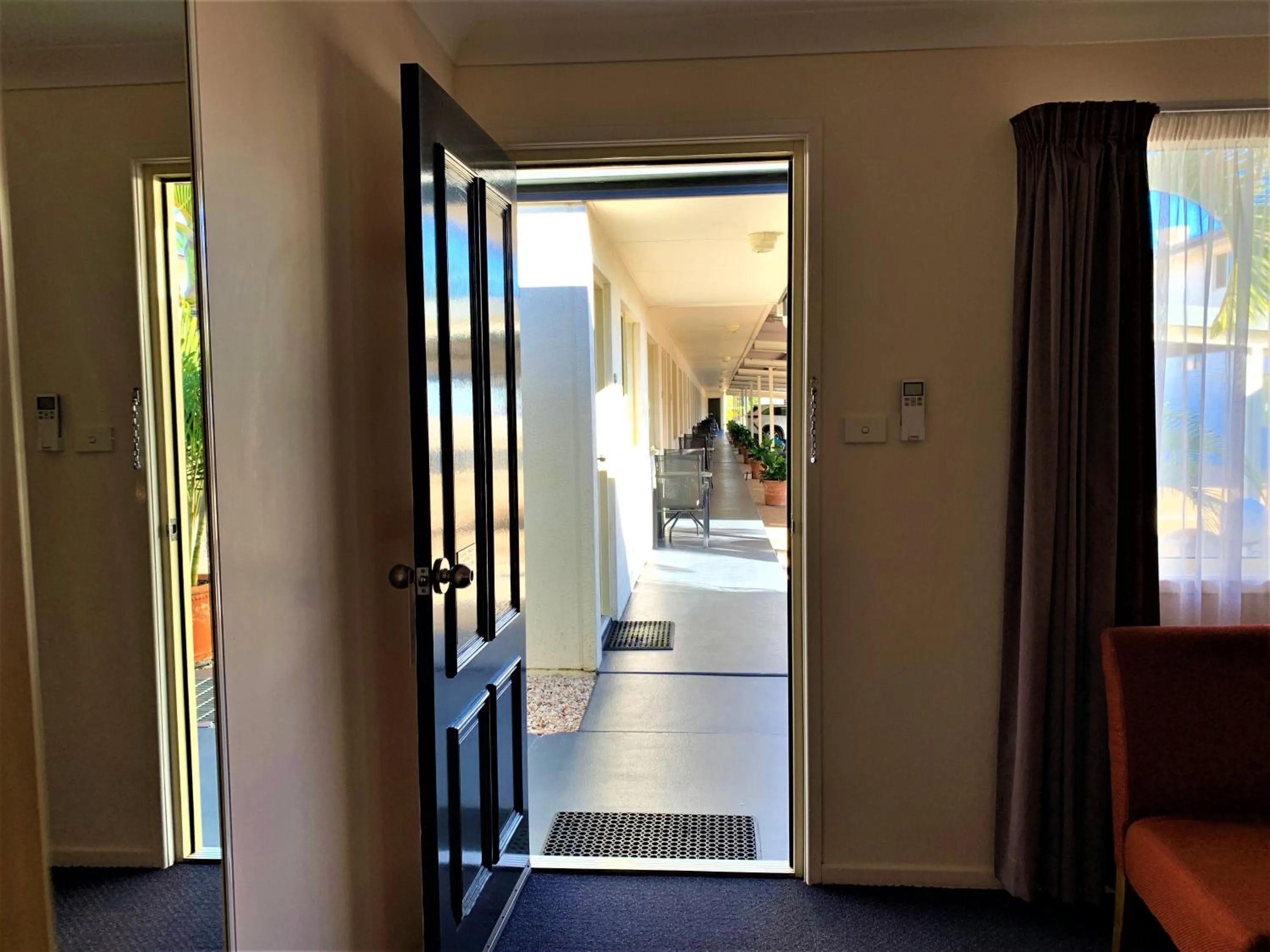 View (from property/room), Bed in Silo Motor Inn Biloela
