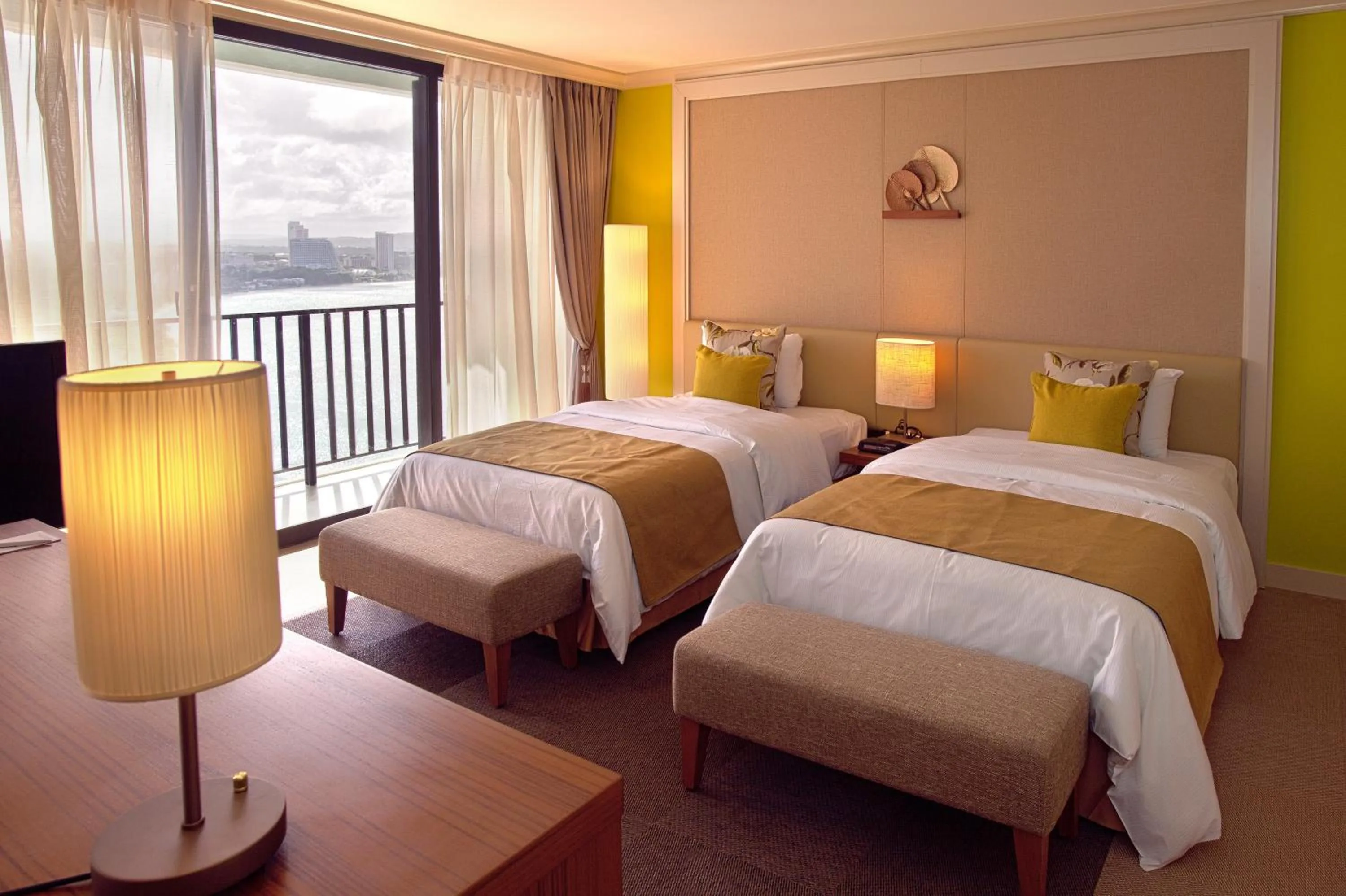 Bed in Guam Reef Hotel