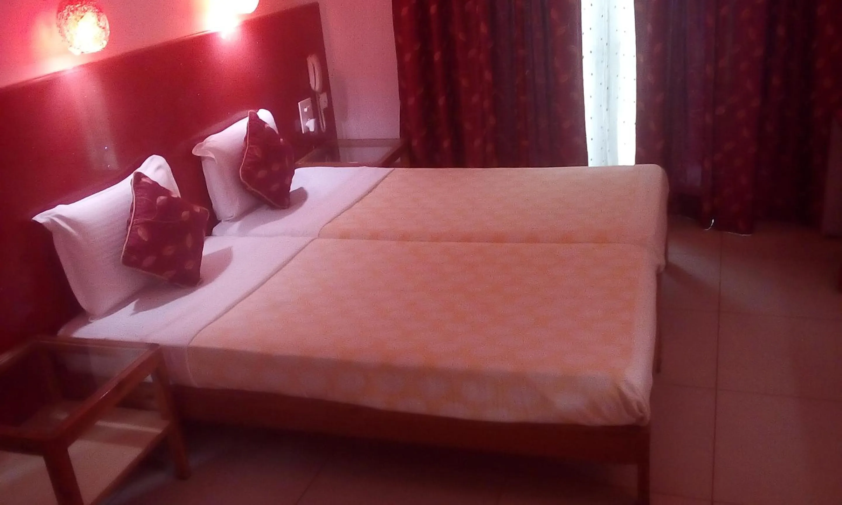 Bedroom, Bed in Ray of Maya