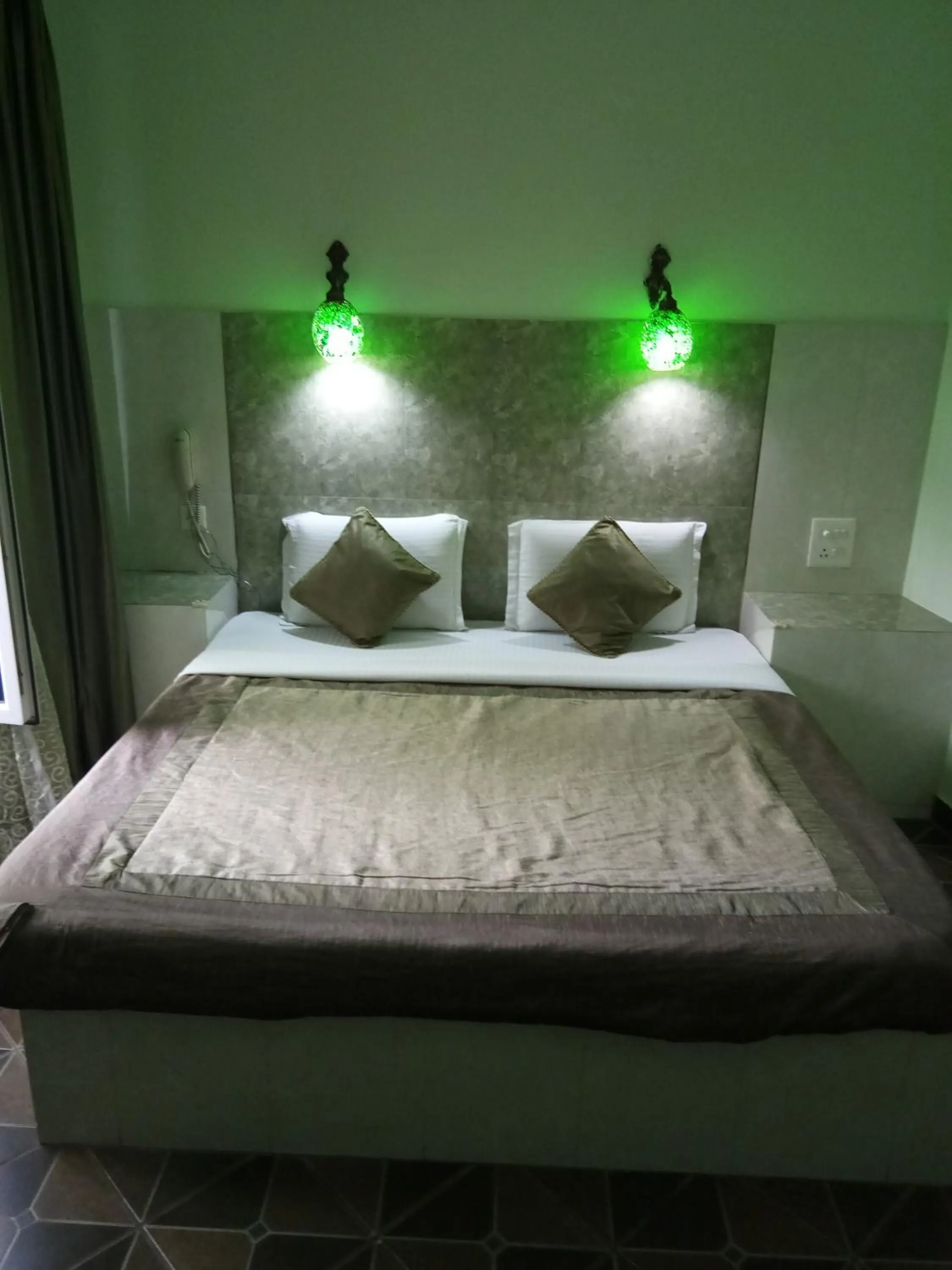 Bedroom, Bed in Ray of Maya