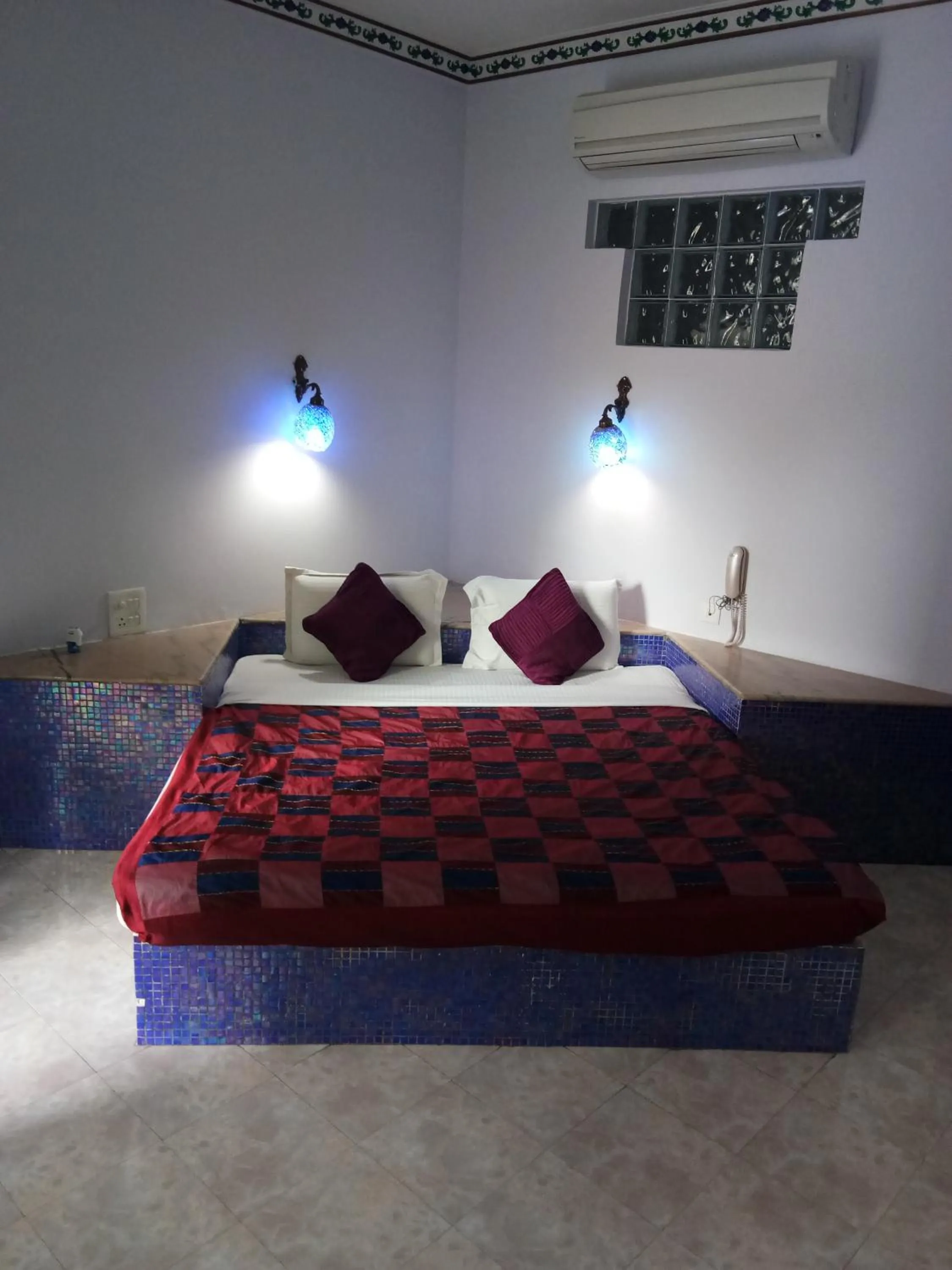 Bedroom, Bed in Ray of Maya