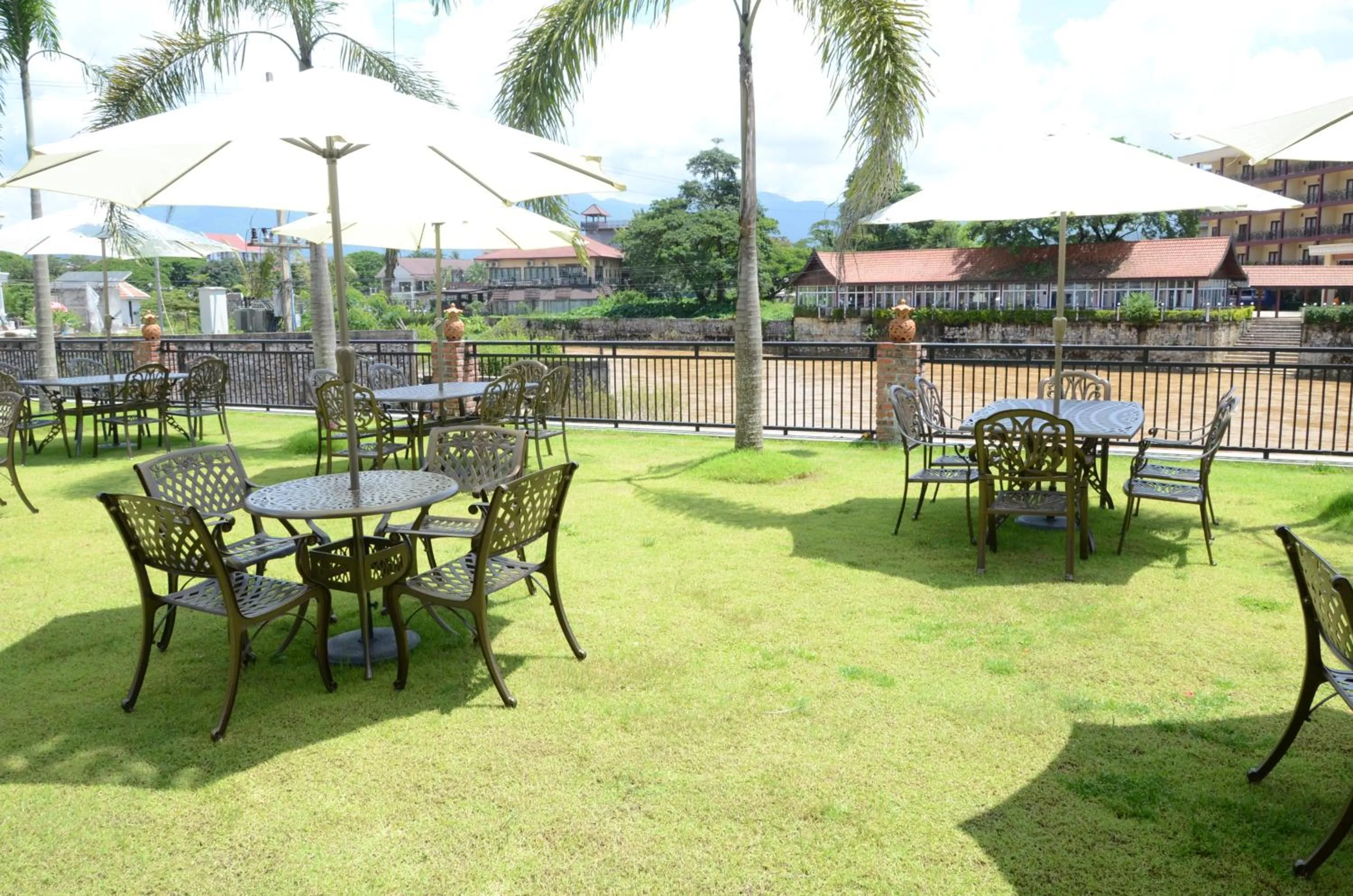 Patio in Saksiri Riverside Boutique Hotel
