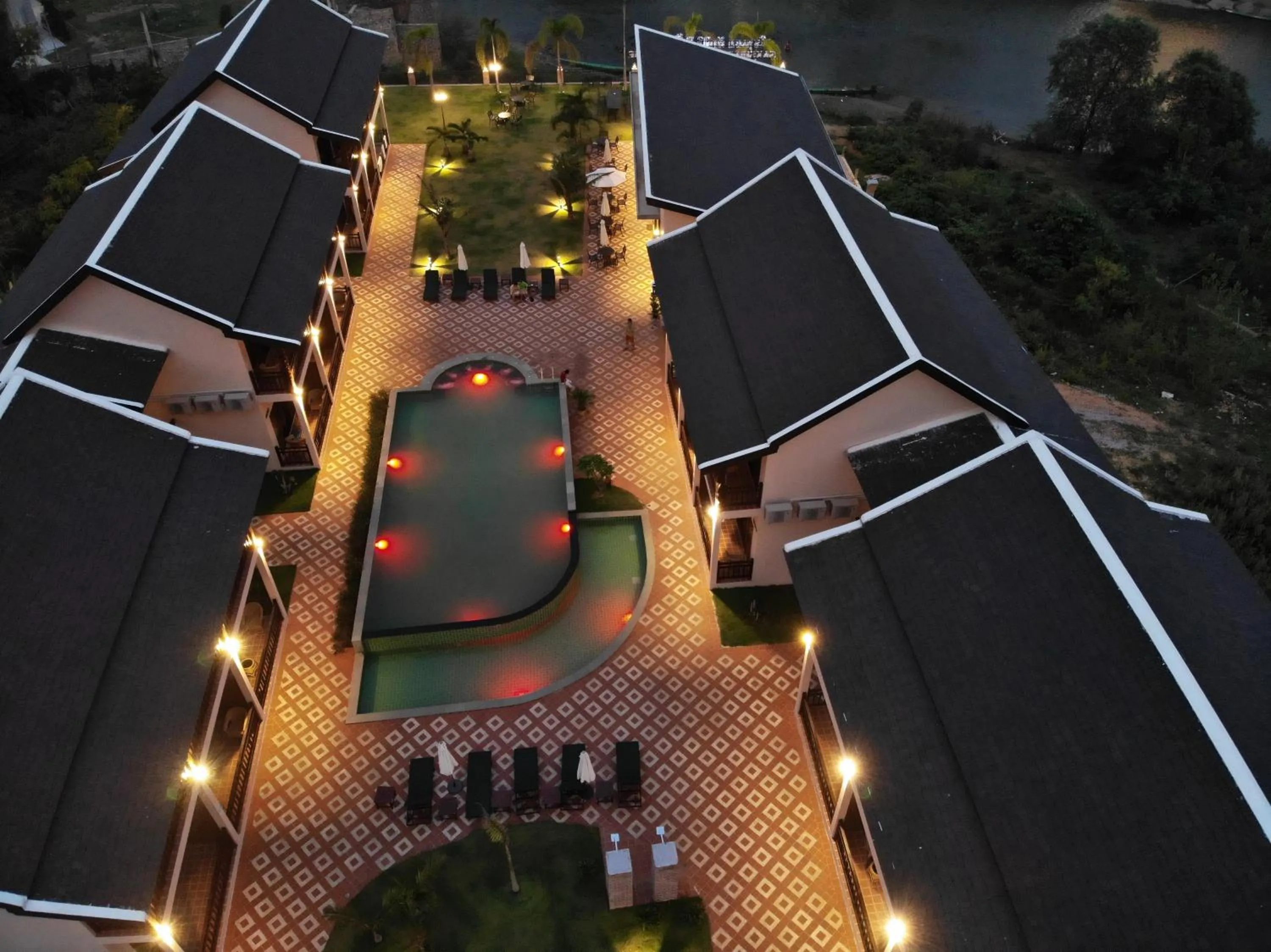 Bird's eye view in Saksiri Riverside Boutique Hotel